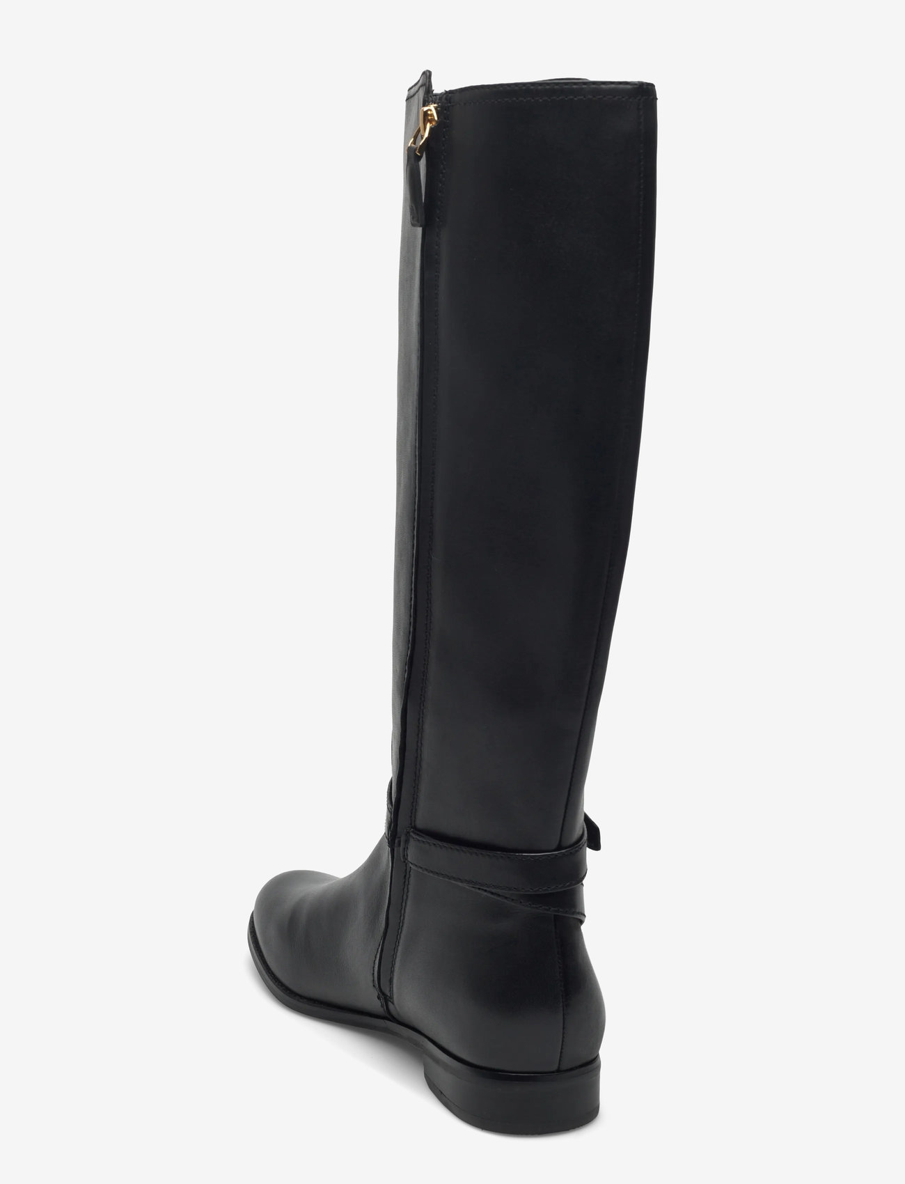 Lauren Ralph Lauren - Brooke II Burnished Leather Tall Boot - langskaftede støvler - black - 2