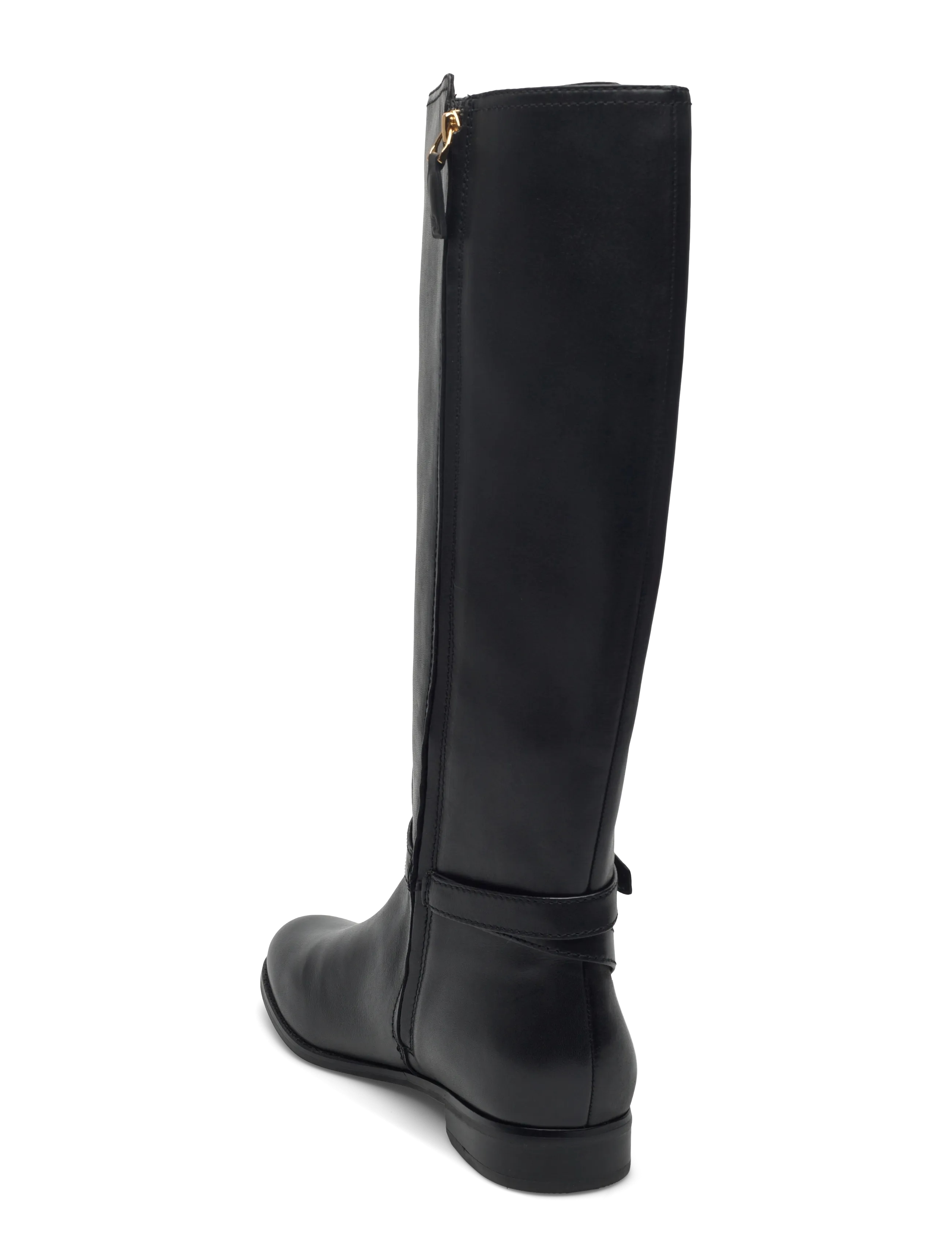 Lauren Ralph Lauren - Brooke II Burnished Leather Tall Boot - bottes hautes au genou - black - 2