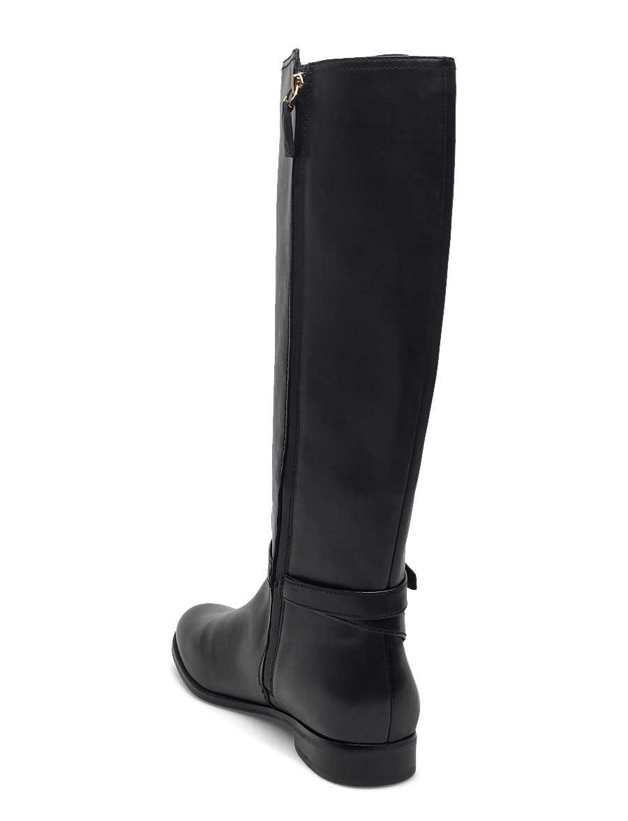 Lauren Ralph Lauren - Brooke II Burnished Leather Tall Boot - bottes hautes au genou - black - 2