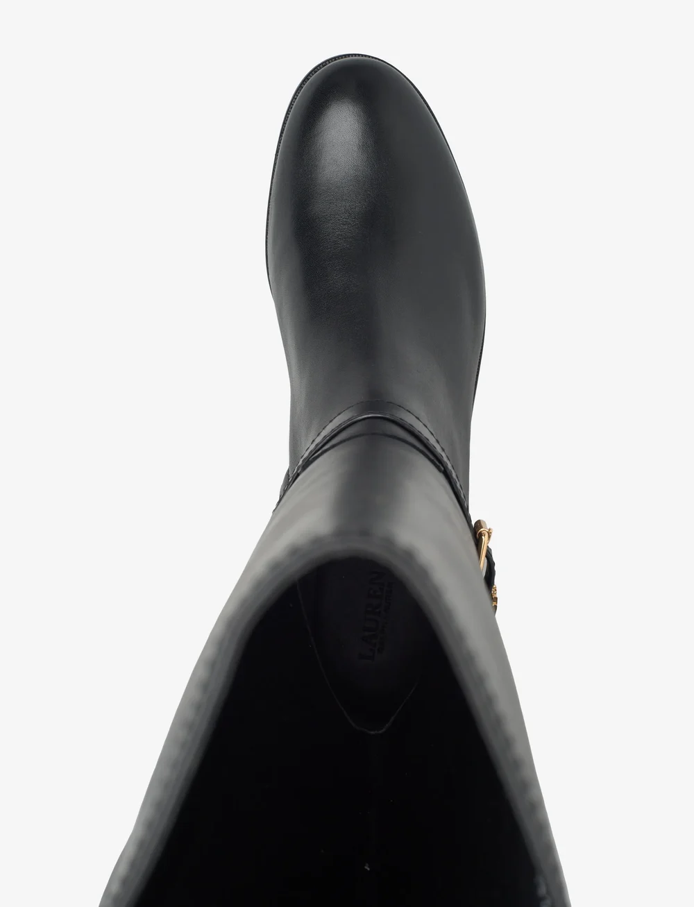 Lauren Ralph Lauren - Brooke II Burnished Leather Tall Boot - bottes hautes au genou - black - 3