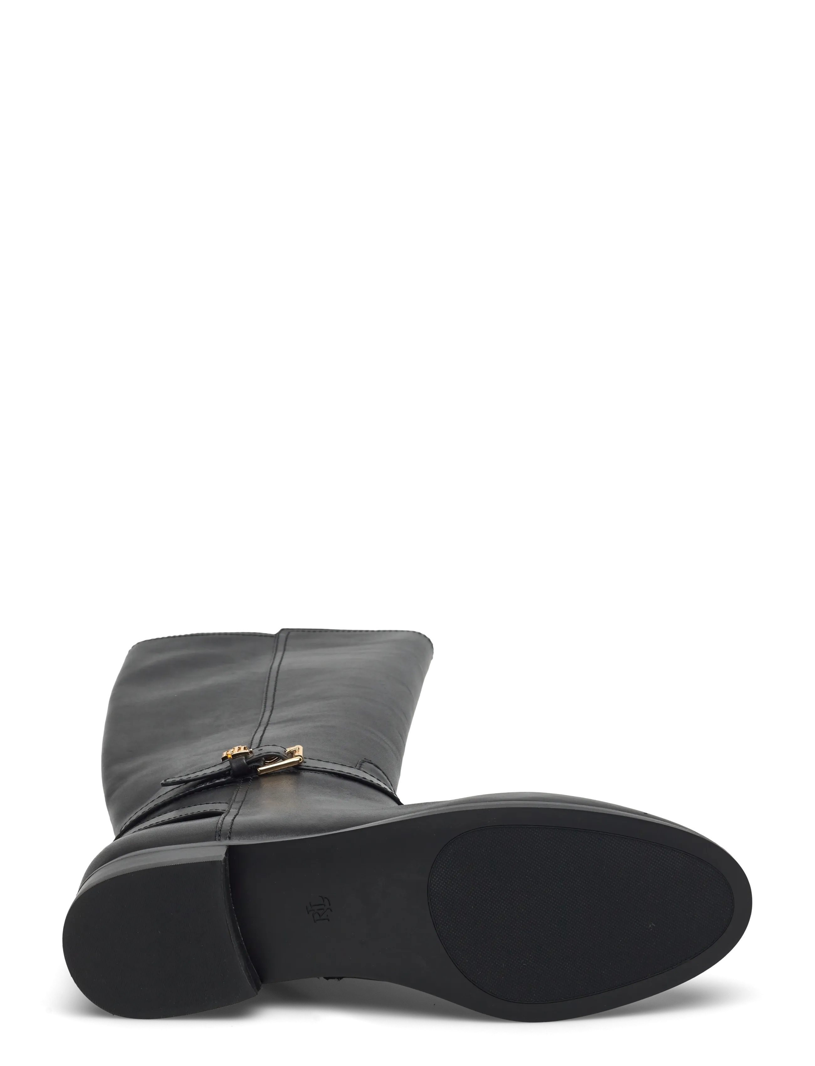 Lauren Ralph Lauren - Brooke II Burnished Leather Tall Boot - bottes hautes au genou - black - 4