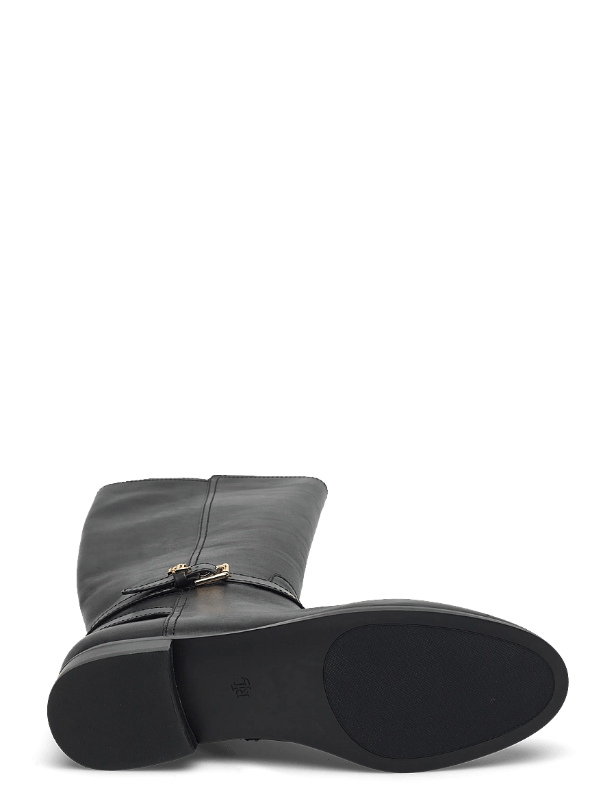 Lauren Ralph Lauren - Brooke II Burnished Leather Tall Boot - bottes hautes au genou - black - 4