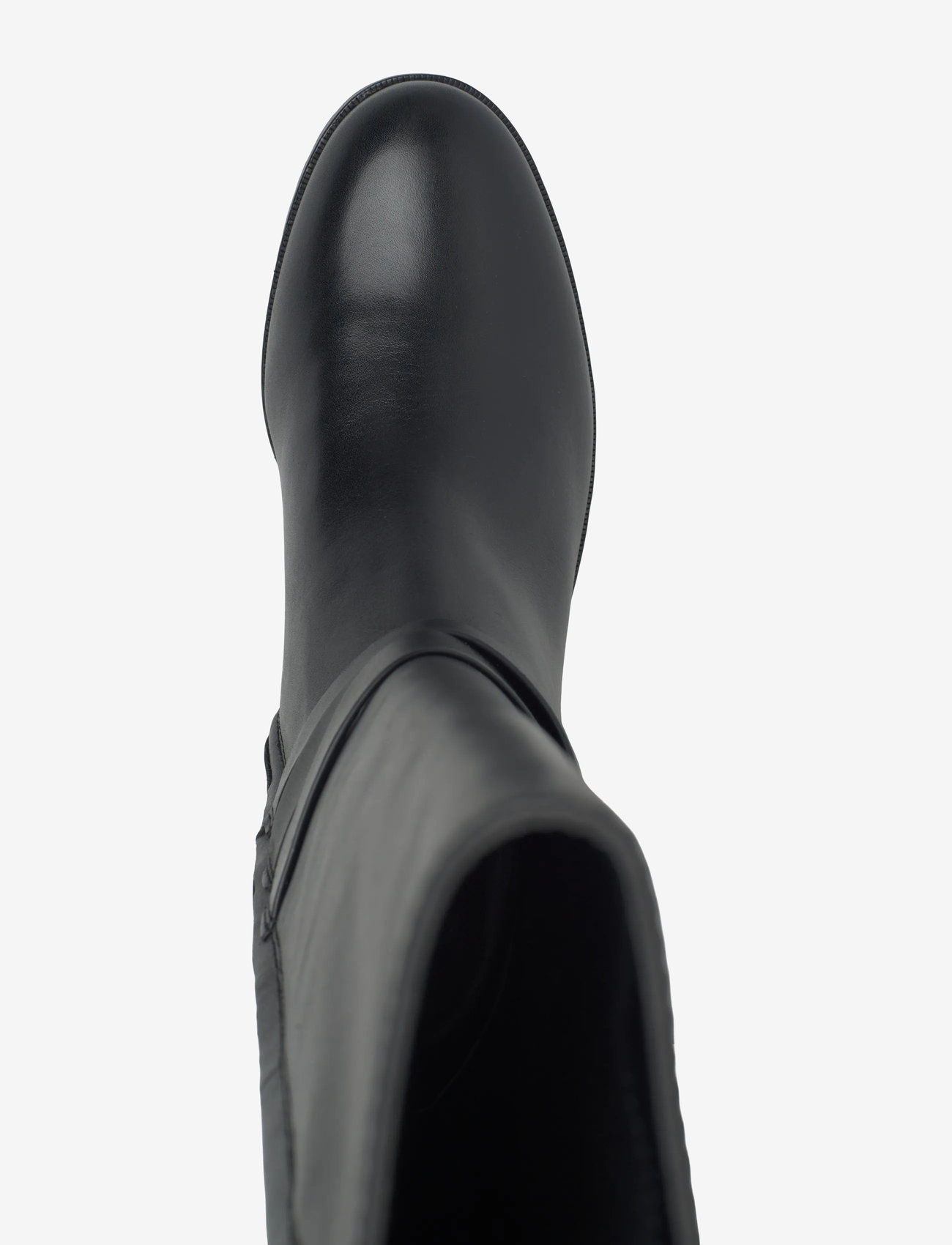 Lauren Ralph Lauren - Collins Burnished Leather Tall Boot - knee high boots - black - 4