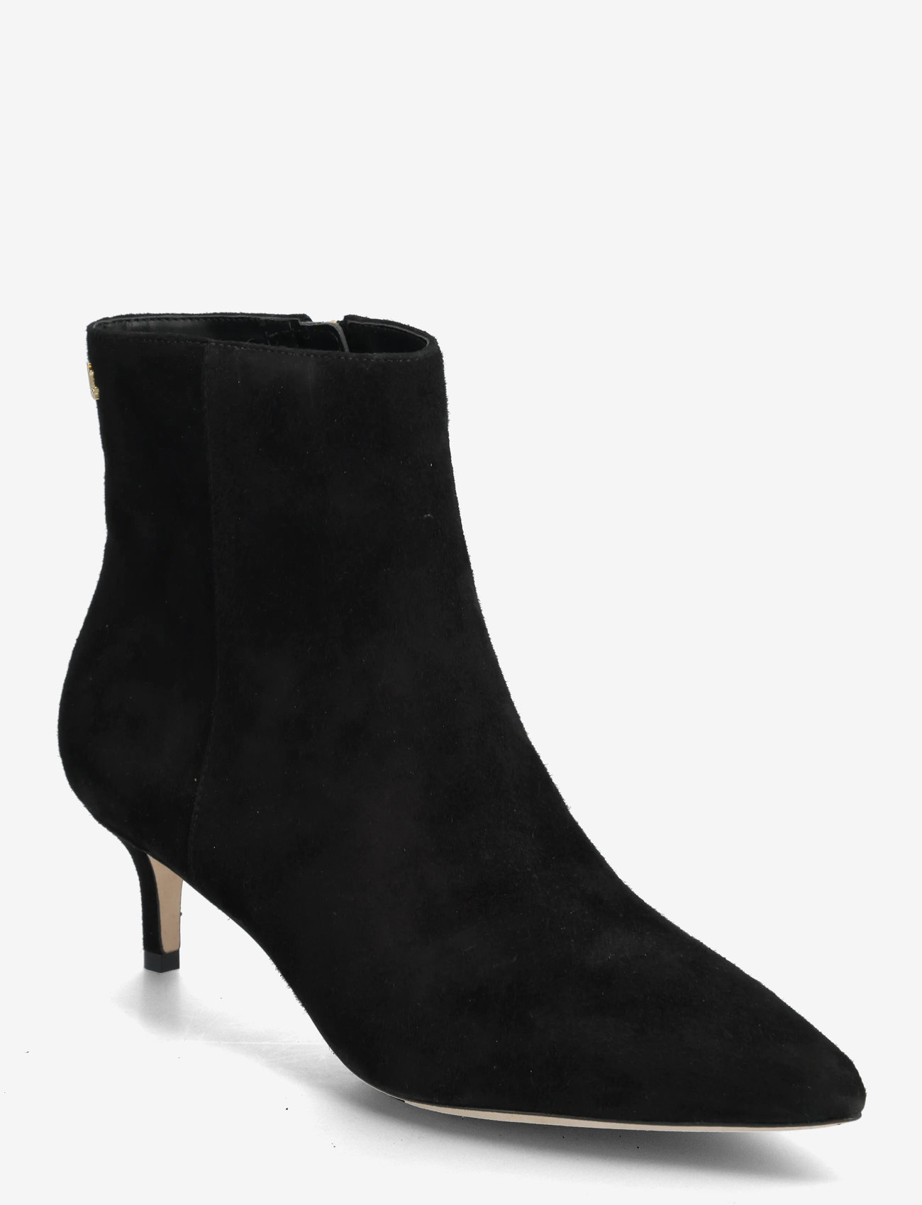 Lauren Ralph Lauren - McKay Suede Bootie Heel - stiefeletten mit absatz - black - 0