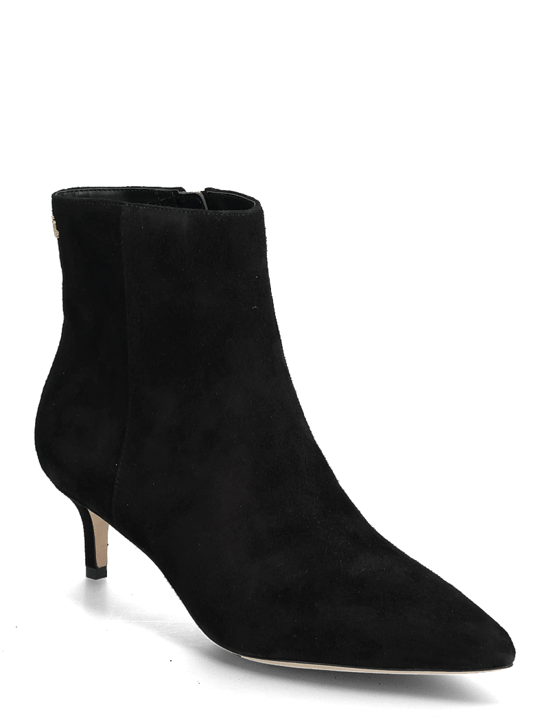 Lauren Ralph Lauren - McKay Suede Bootie Heel - støvletter - black - 0