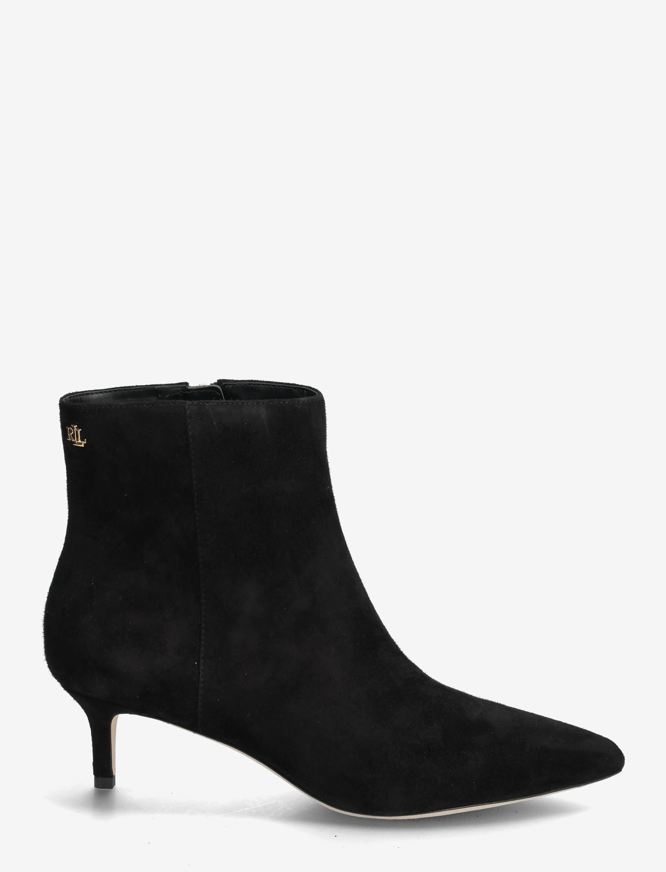 Lauren Ralph Lauren - McKay Suede Bootie Heel - stiefeletten mit absatz - black - 1