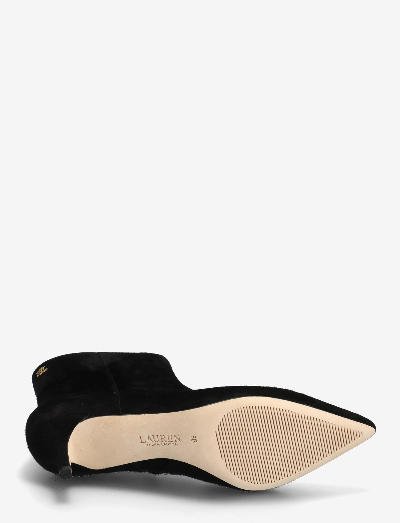 Lauren Ralph Lauren - McKay Suede Bootie Heel - stiefeletten mit absatz - black - 4