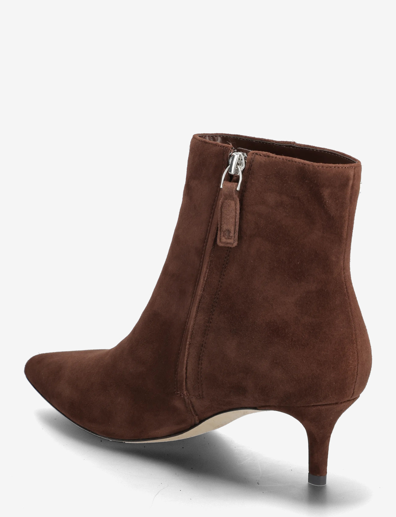 Lauren Ralph Lauren - McKay Suede Bootie Heel - støvletter - dark hickory - 2