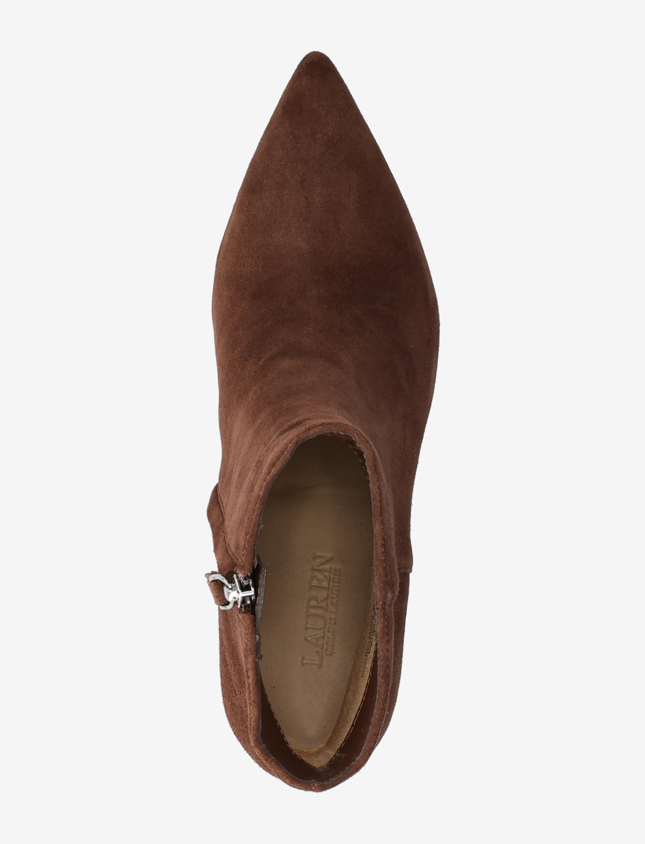 Lauren Ralph Lauren - McKay Suede Bootie Heel - støvletter - dark hickory - 3