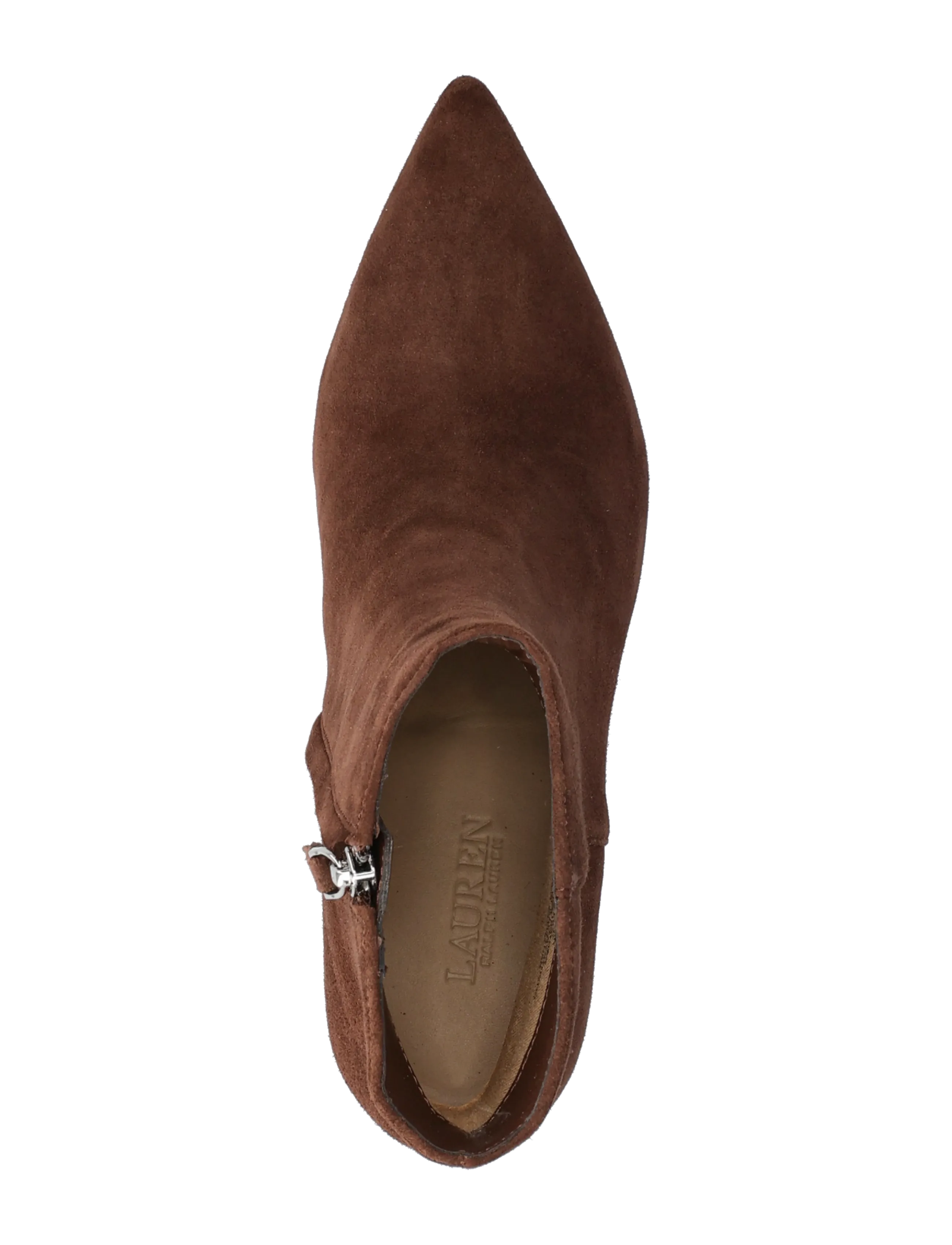 Lauren Ralph Lauren - McKay Suede Bootie Heel - bottines à talons  - dark hickory - 3