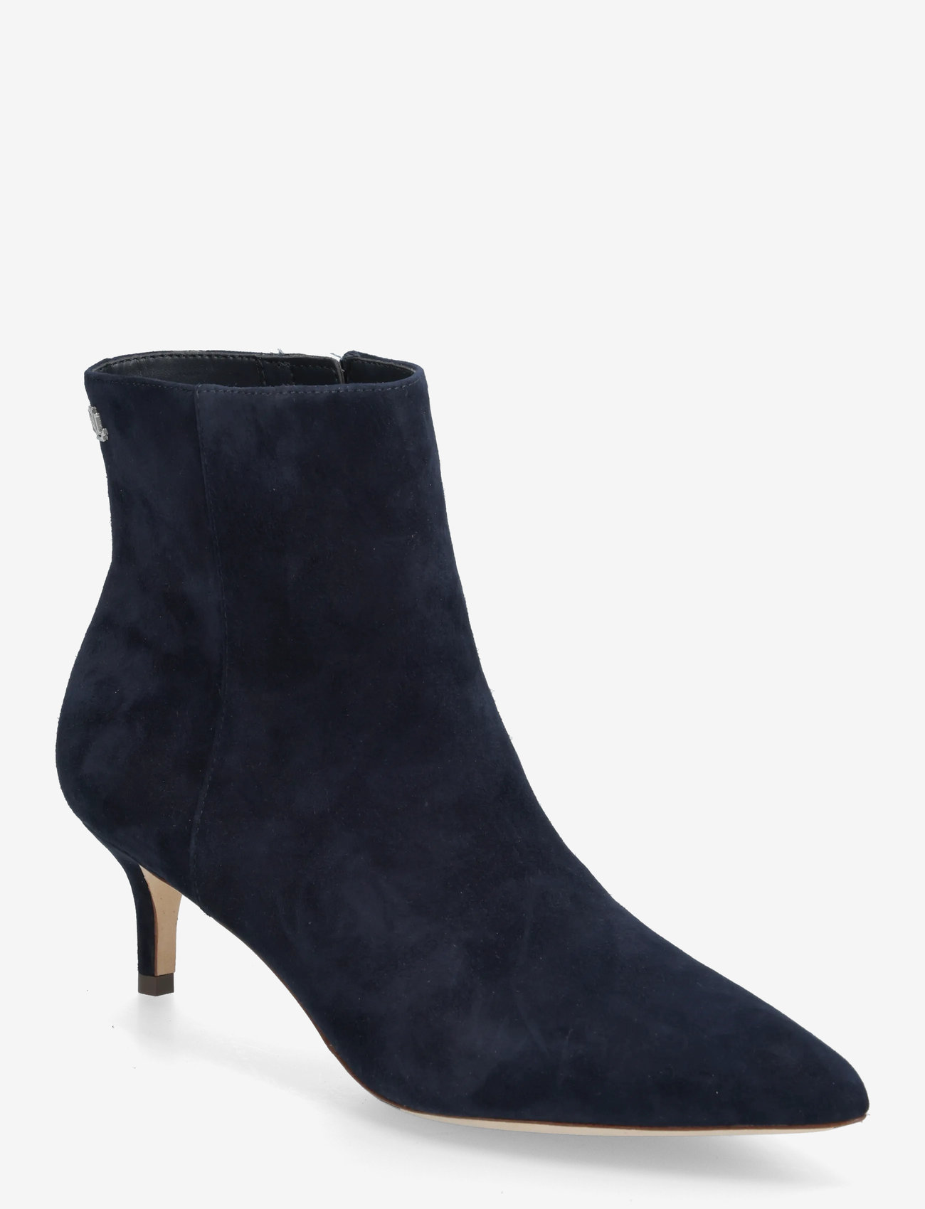 Lauren Ralph Lauren - McKay Suede Bootie Heel - heeled ankle boots - lauren navy - 0