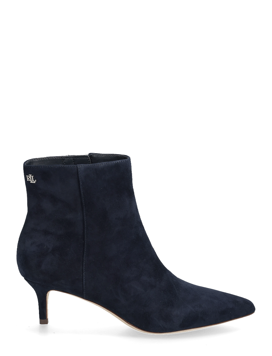 Lauren Ralph Lauren - McKay Suede Bootie Heel - stiefeletten mit absatz - lauren navy - 1