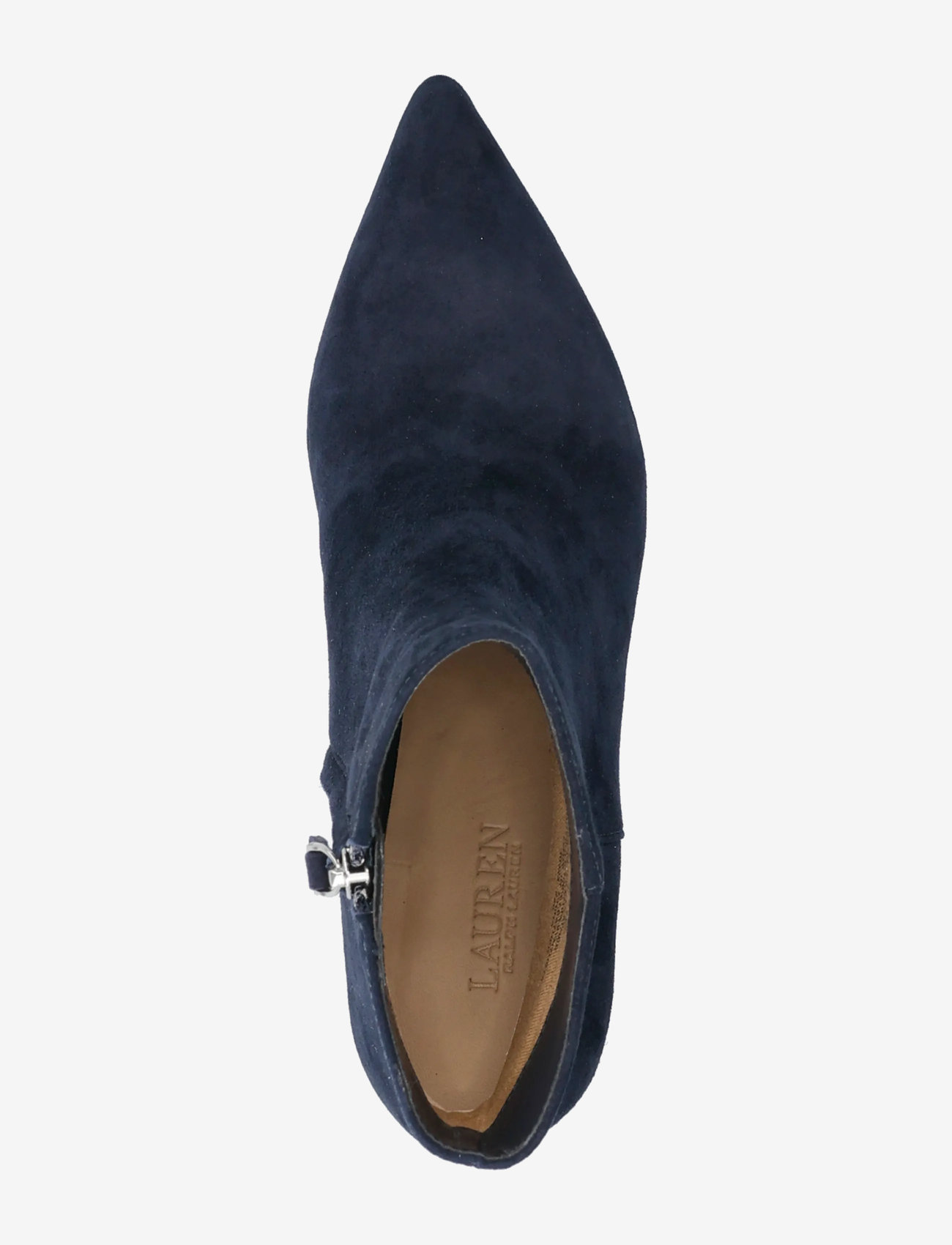 Lauren Ralph Lauren - McKay Suede Bootie Heel - heeled ankle boots - lauren navy - 3