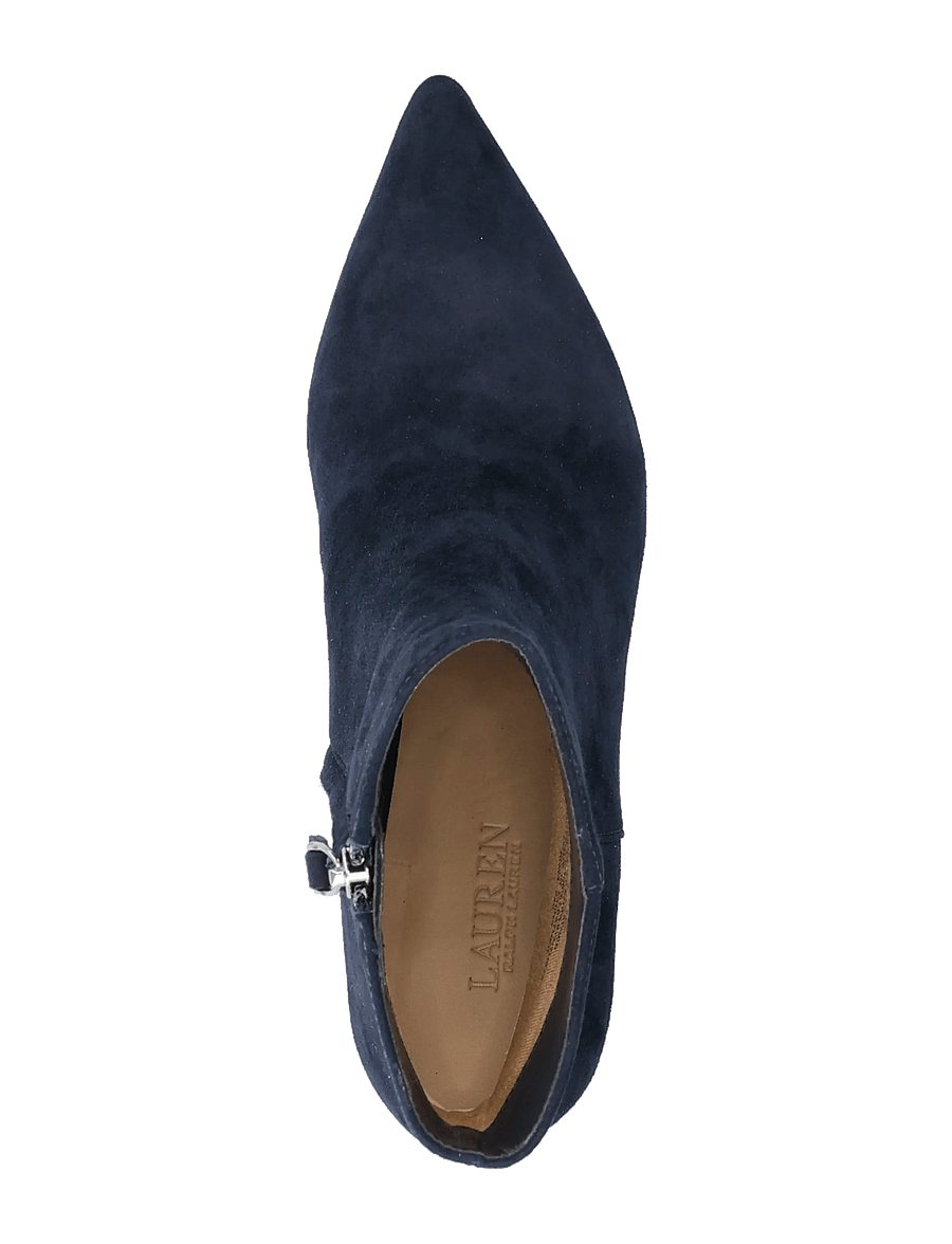 Lauren Ralph Lauren - McKay Suede Bootie Heel - stiefeletten mit absatz - lauren navy - 3