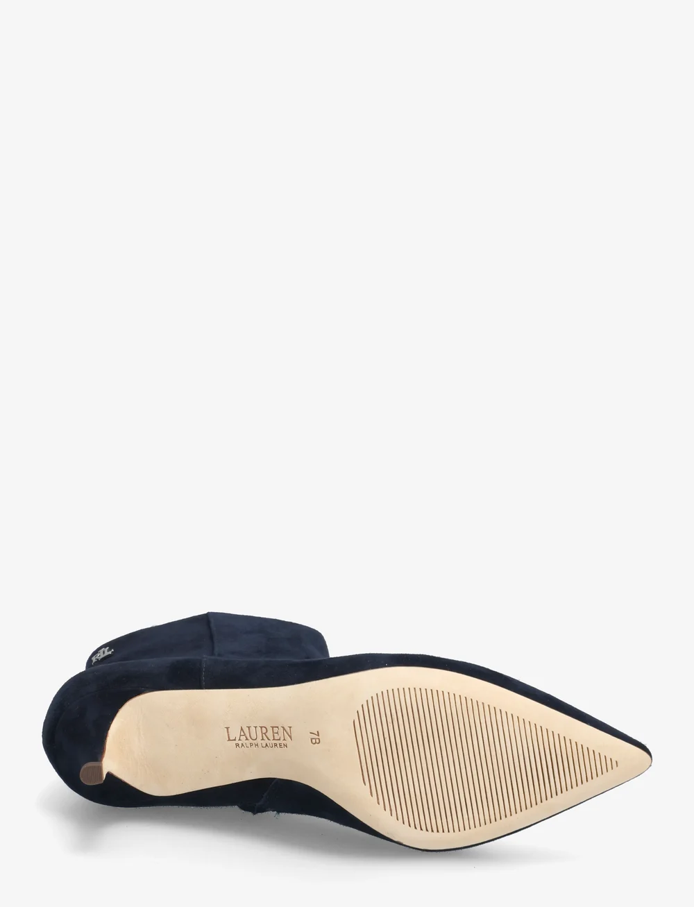 Lauren Ralph Lauren - McKay Suede Bootie Heel - heeled ankle boots - lauren navy - 4