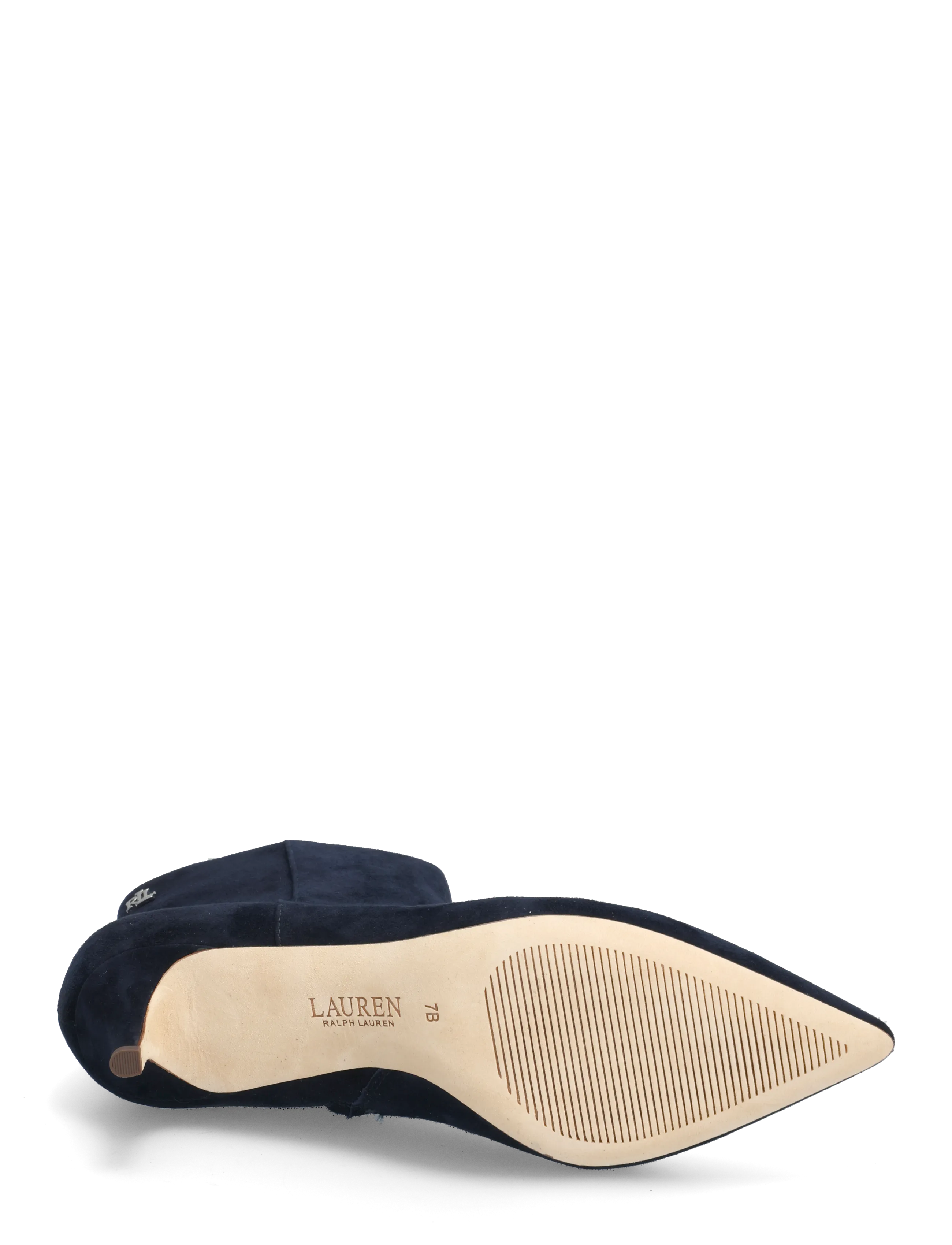Lauren Ralph Lauren - McKay Suede Bootie Heel - støvletter - lauren navy - 4