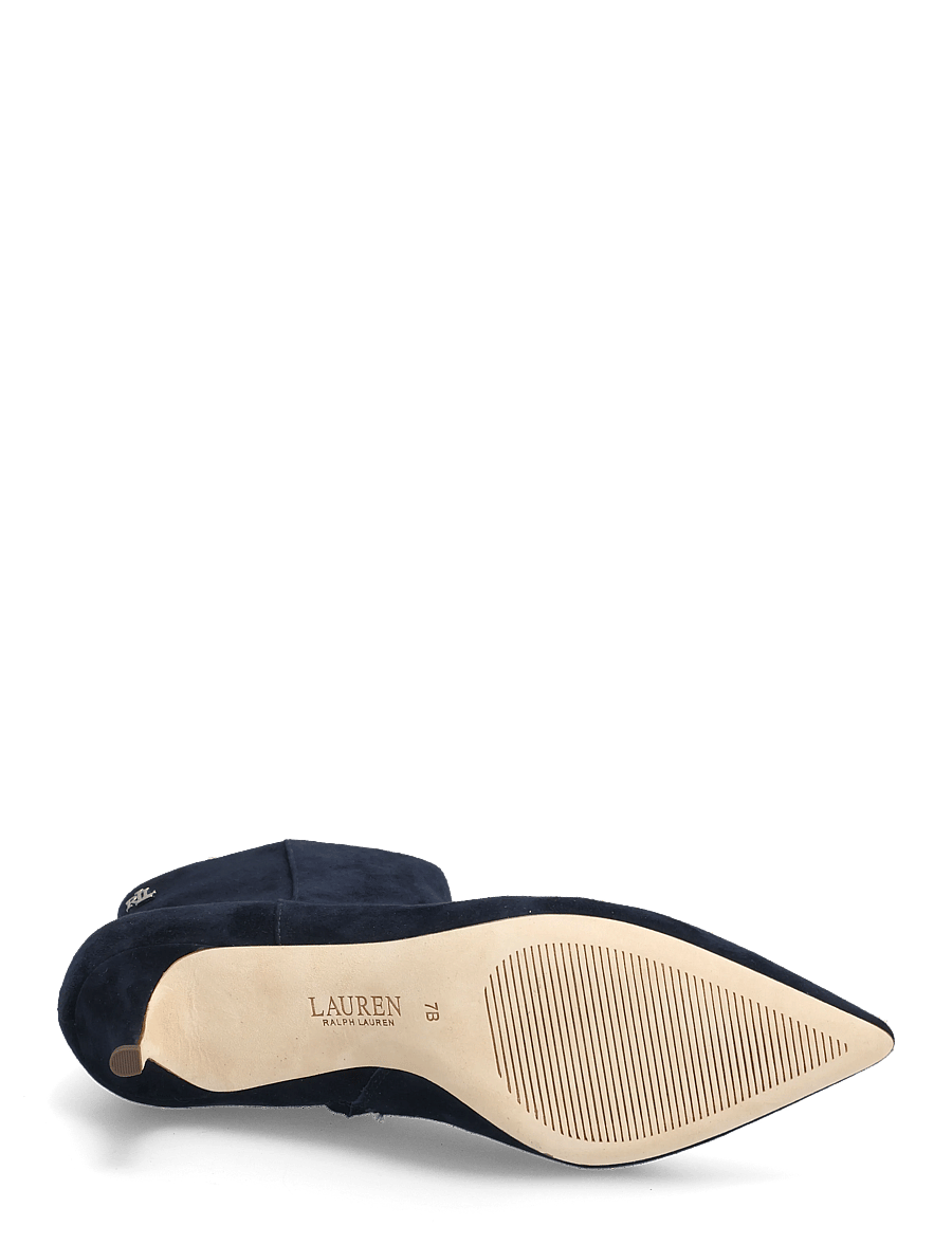Lauren Ralph Lauren - McKay Suede Bootie Heel - stiefeletten mit absatz - lauren navy - 4