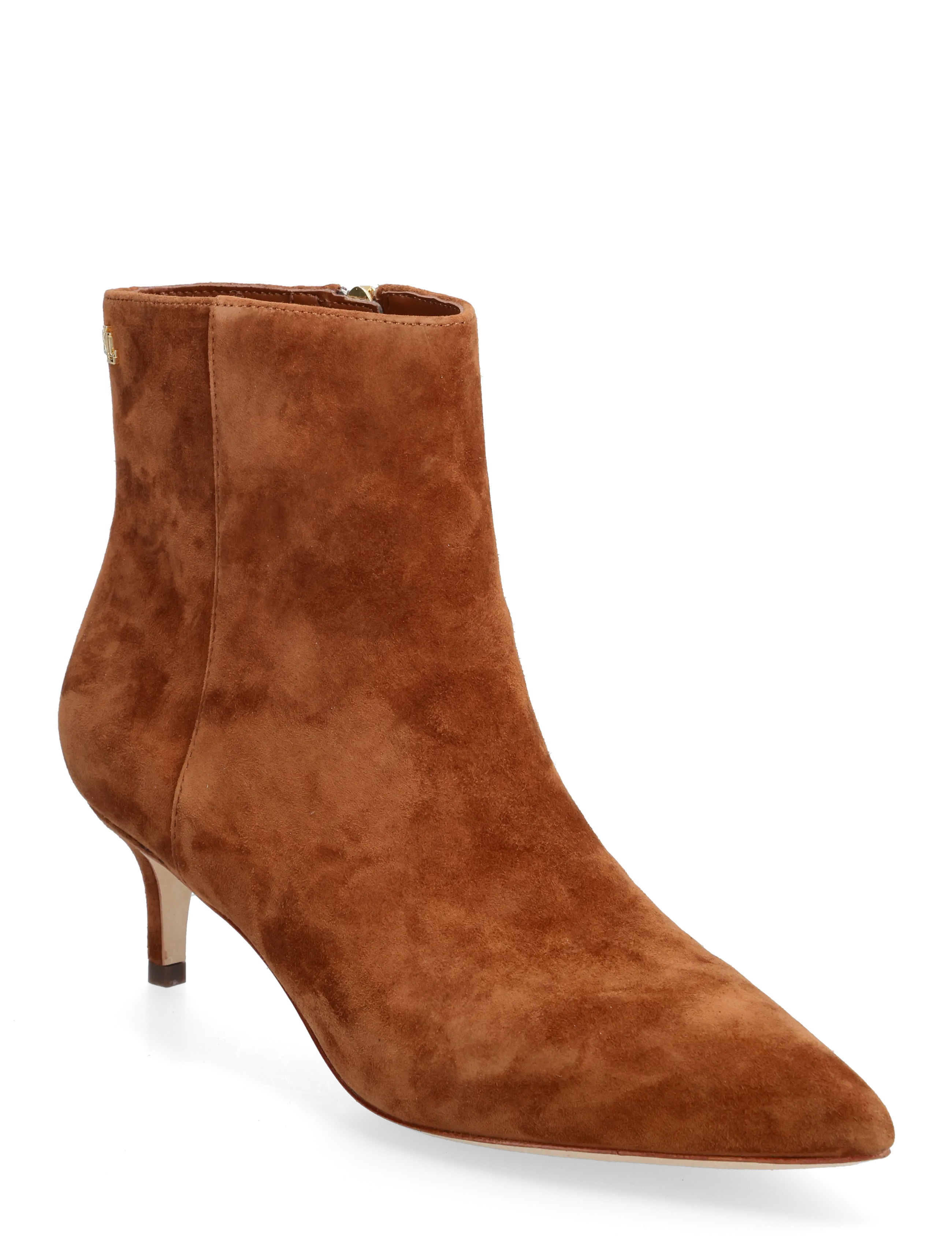 LAUREN RALPH LAUREN Mckay Wildleder Bootie Heel Braun - 36 - Damen