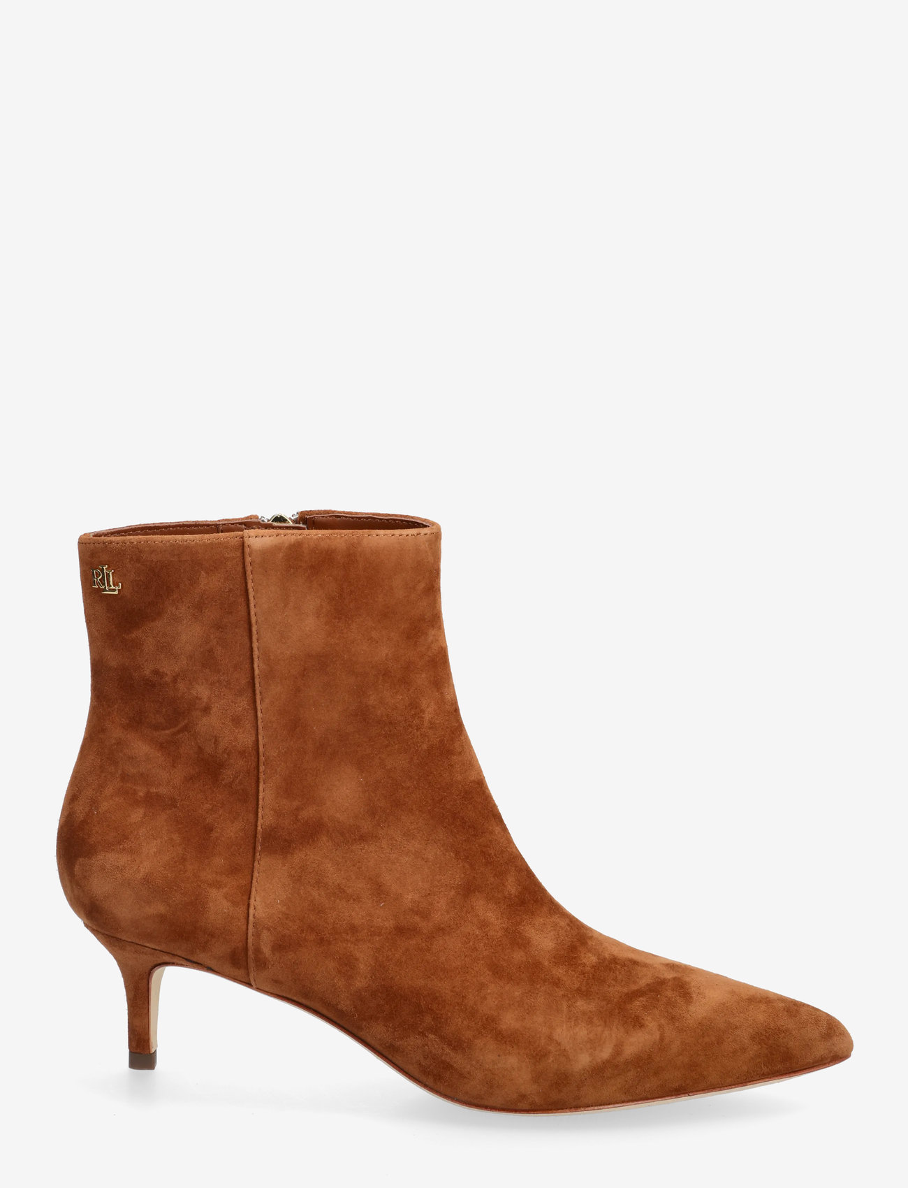 Lauren Ralph Lauren - McKay Suede Bootie Heel - heeled ankle boots - lauren tan - 1