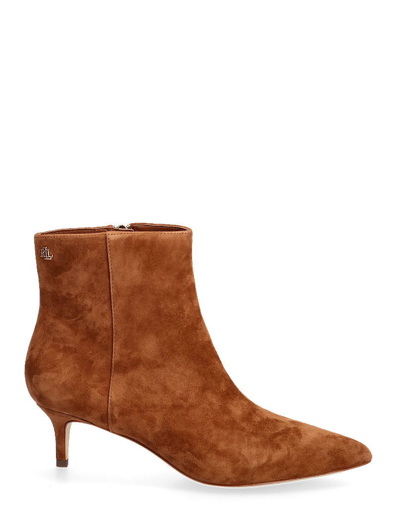 Lauren Ralph Lauren - McKay Suede Bootie Heel - stiefeletten mit absatz - lauren tan - 1