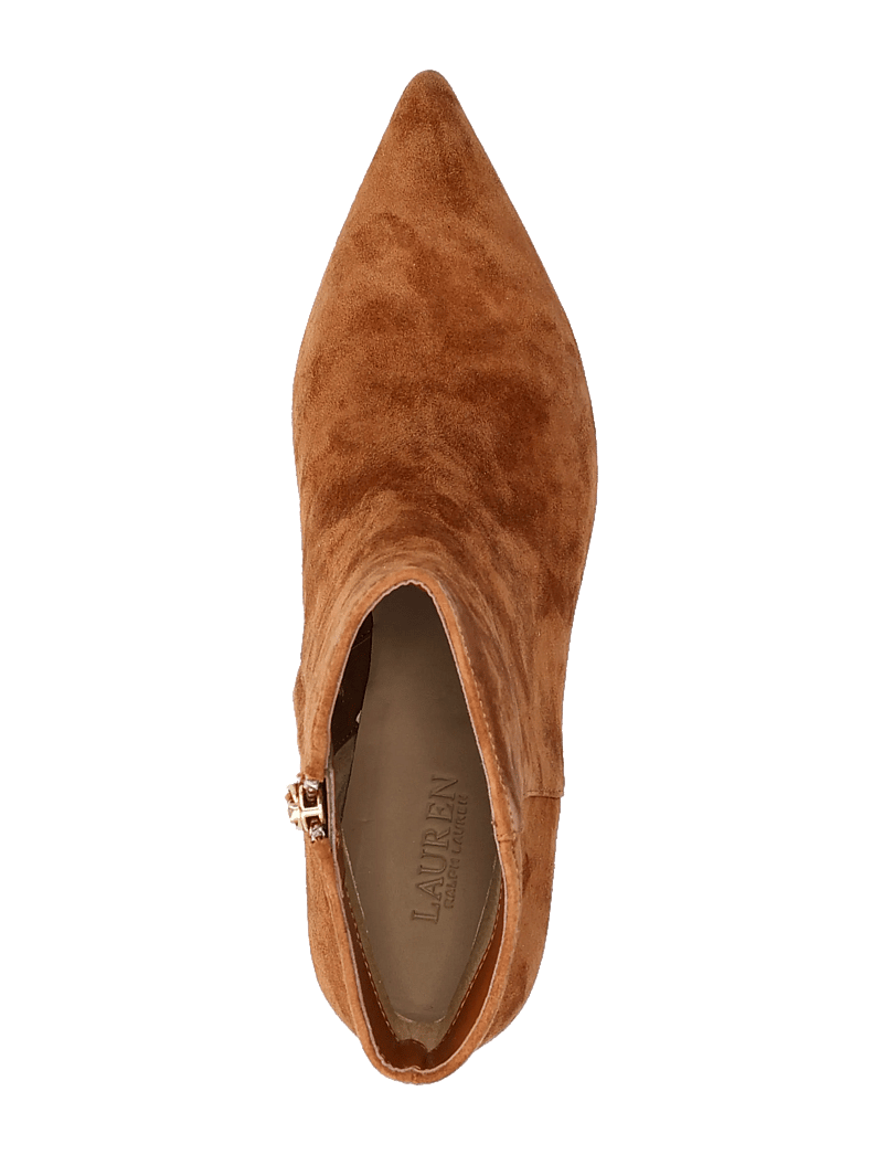 Lauren Ralph Lauren - McKay Suede Bootie Heel - stiefeletten mit absatz - lauren tan - 3