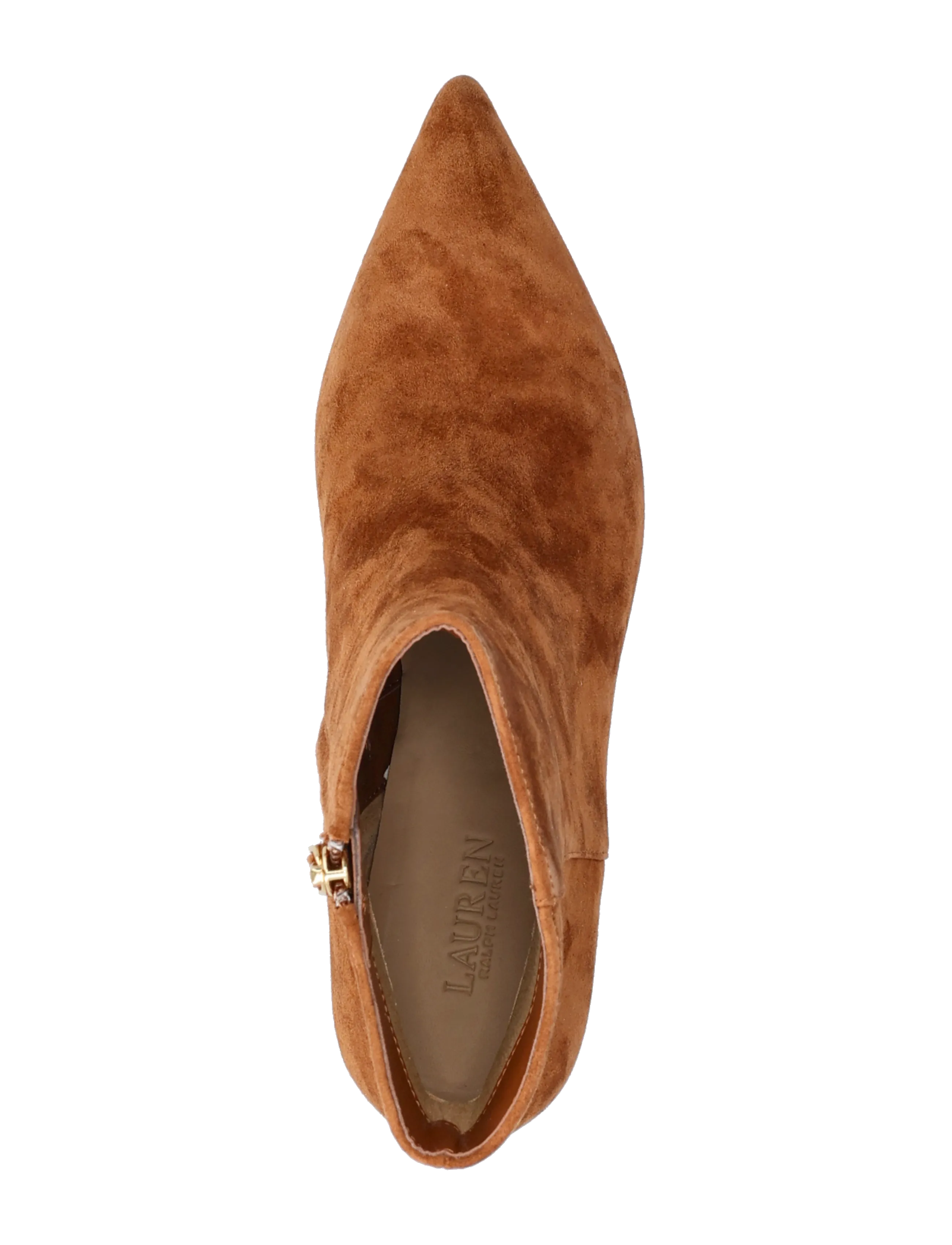 Lauren Ralph Lauren - McKay Suede Bootie Heel - bottines à talons  - lauren tan - 3