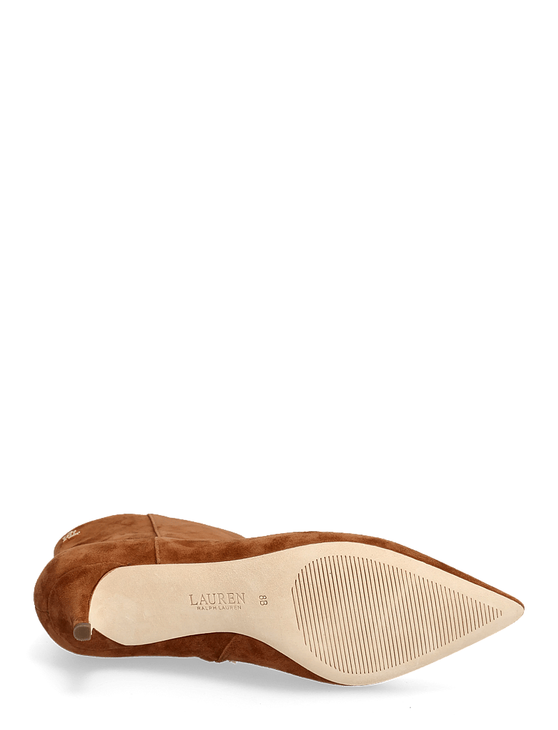 Lauren Ralph Lauren - McKay Suede Bootie Heel - stiefeletten mit absatz - lauren tan - 4