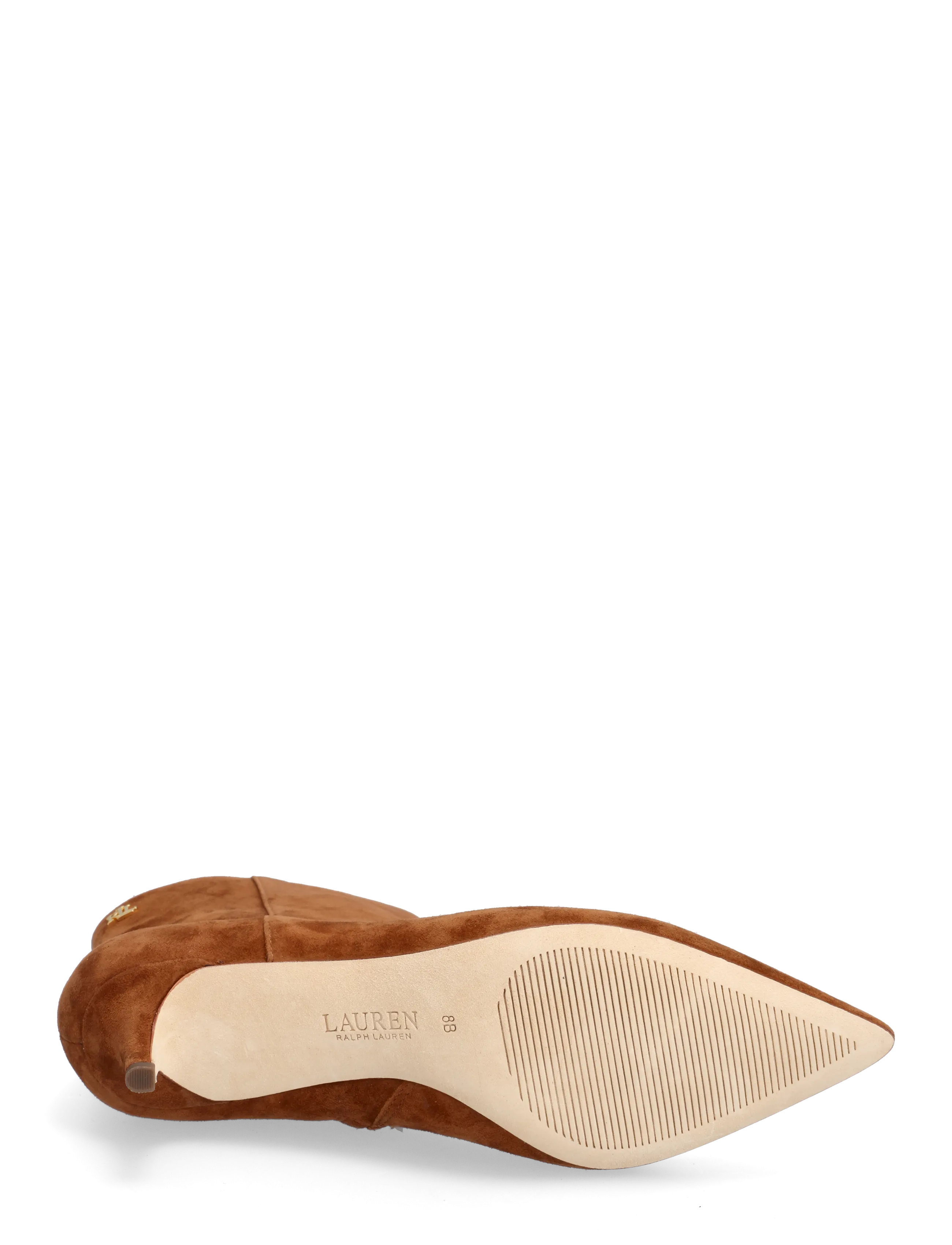 Lauren Ralph Lauren - McKay Suede Bootie Heel - bottines à talons  - lauren tan - 4