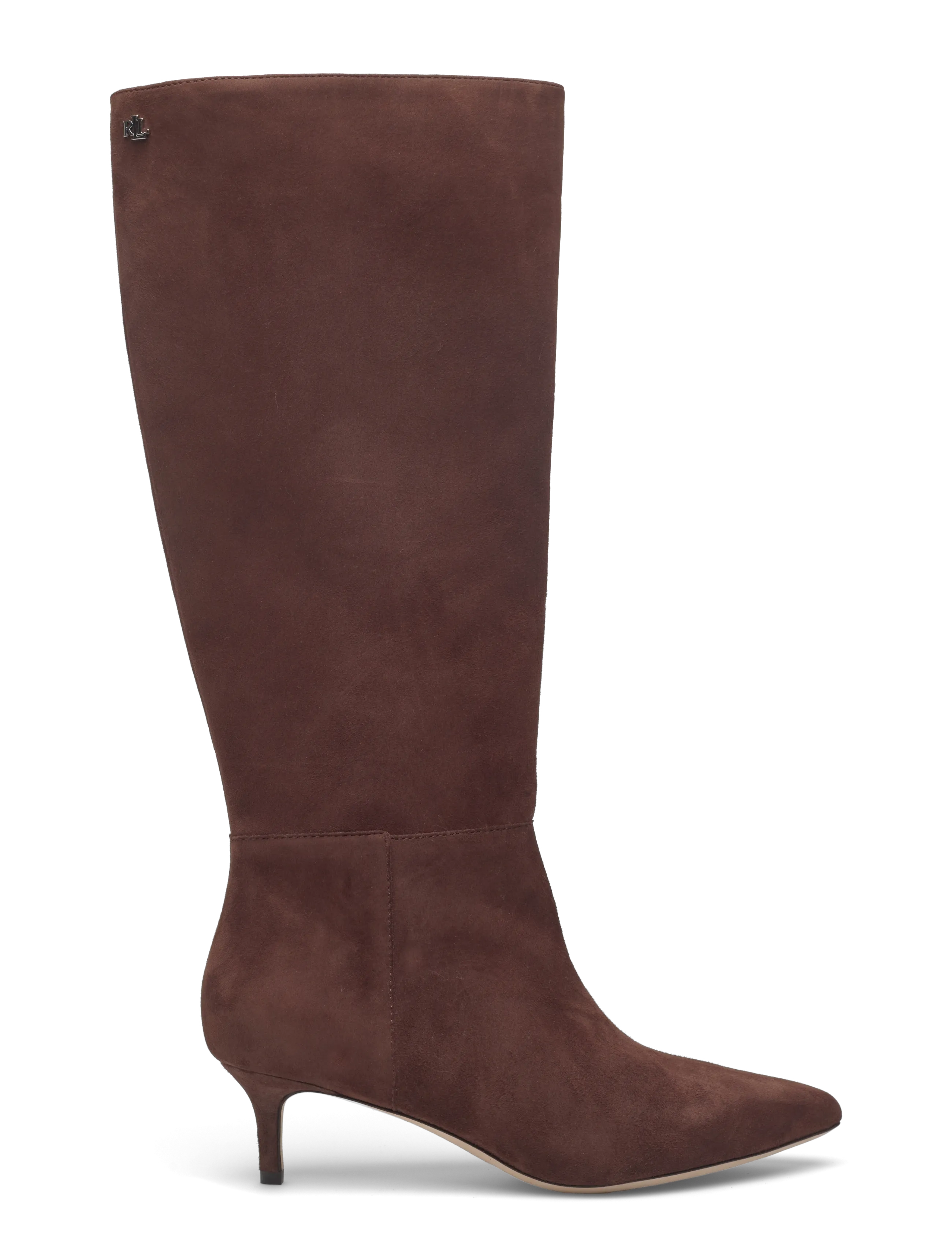Lauren Ralph Lauren - McKay Suede Tall Boot Heel - bottes hautes au genou - dark hickory - 1