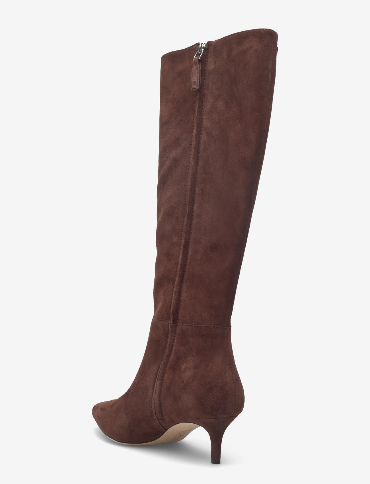 Lauren Ralph Lauren - McKay Suede Tall Boot Heel - langskaftede støvler - dark hickory - 2