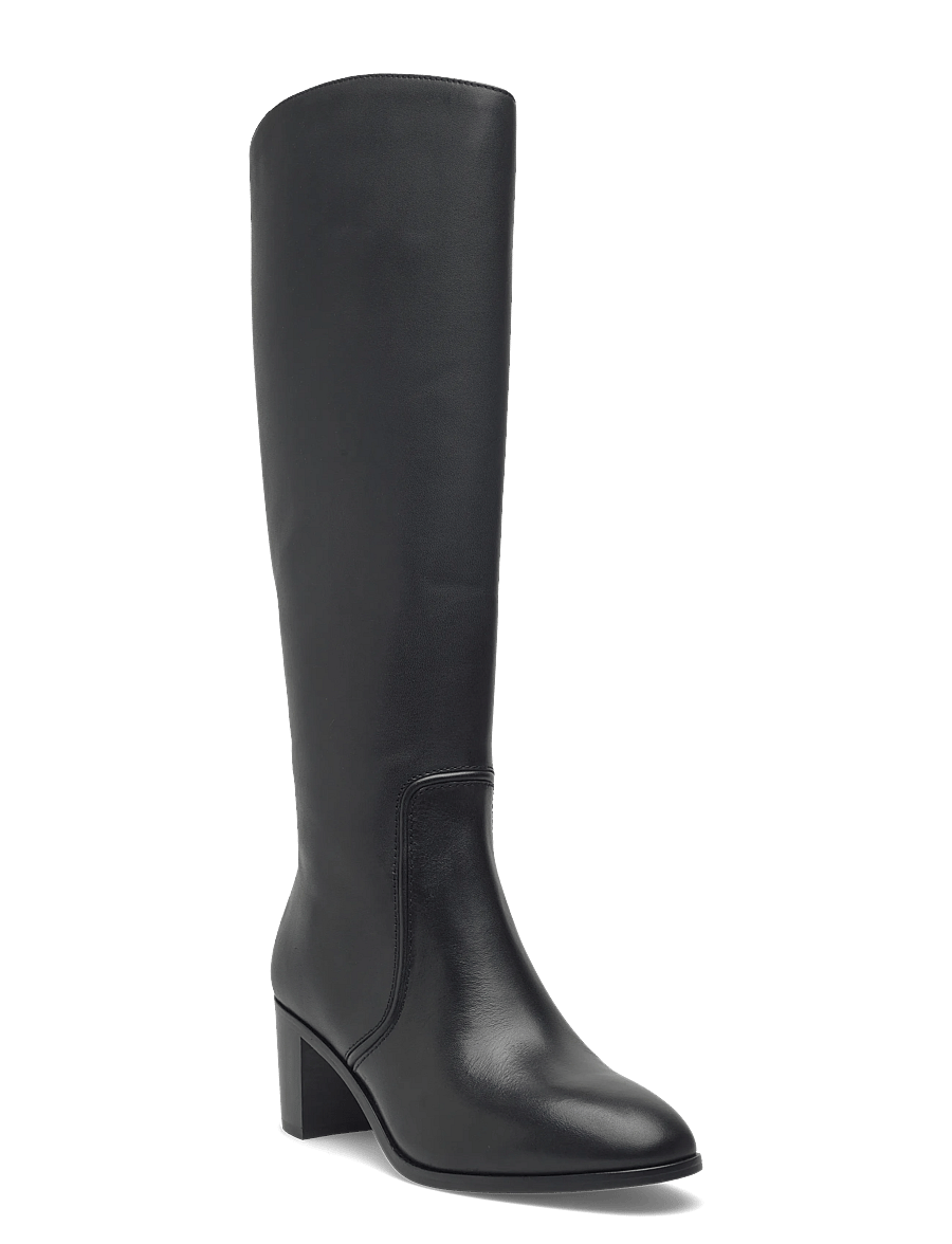 Lauren Ralph Lauren - Charly Burnished Leather Tall Boot - aulinukai - black - 0
