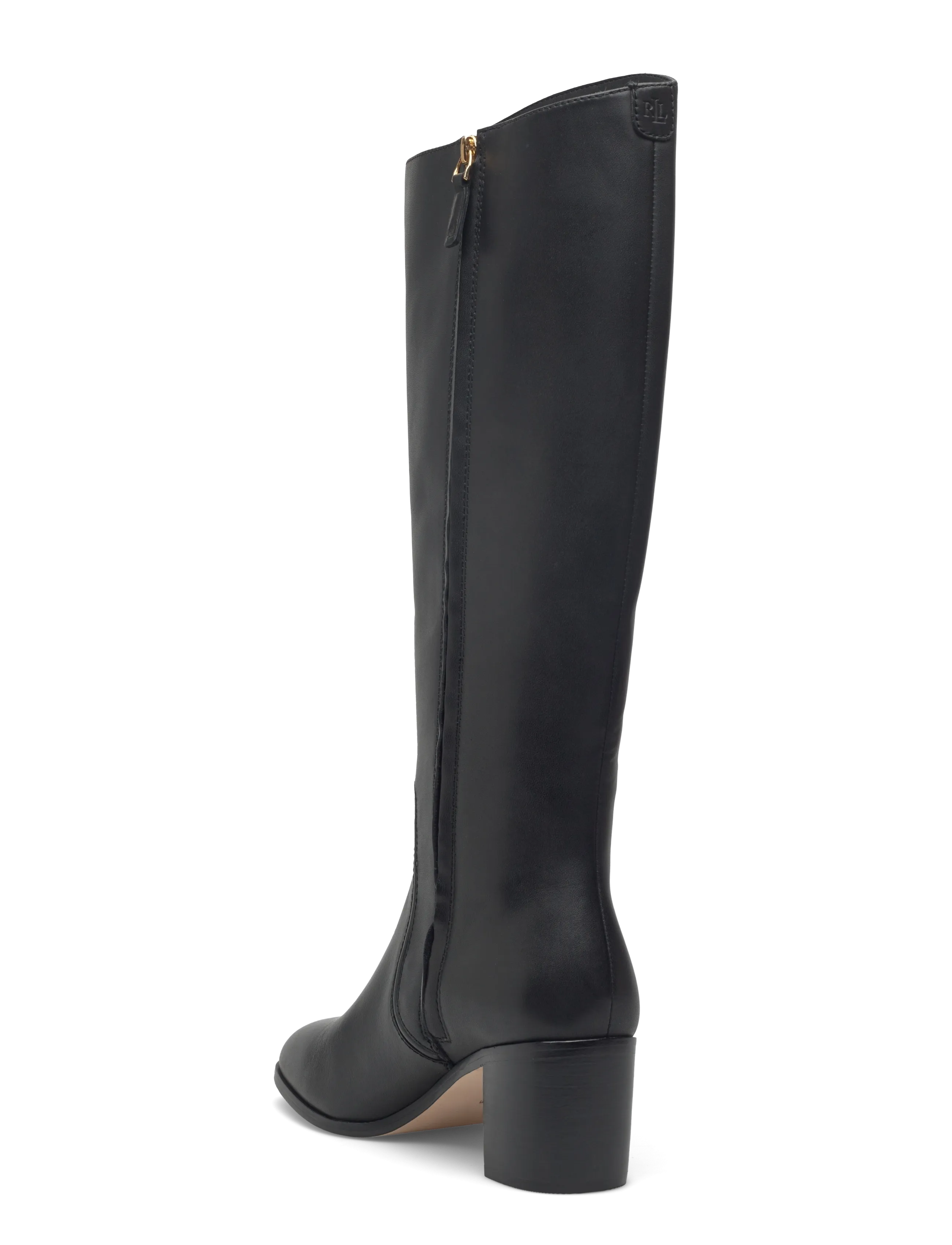 Lauren Ralph Lauren - Charly Burnished Leather Tall Boot - aulinukai - black - 2