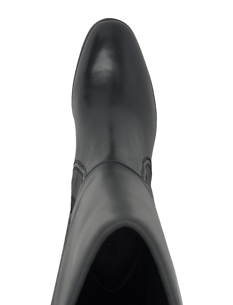 Lauren Ralph Lauren - Charly Burnished Leather Tall Boot - kozaki klasyczne - black - 3