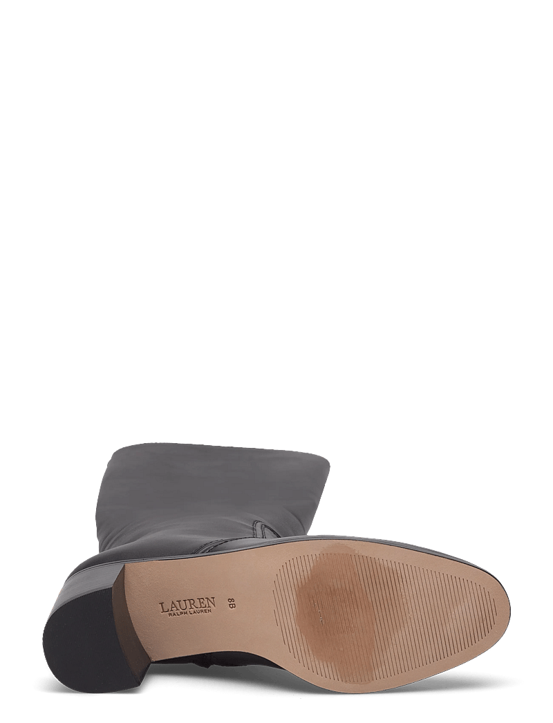 Lauren Ralph Lauren - Charly Burnished Leather Tall Boot - kozaki klasyczne - black - 4