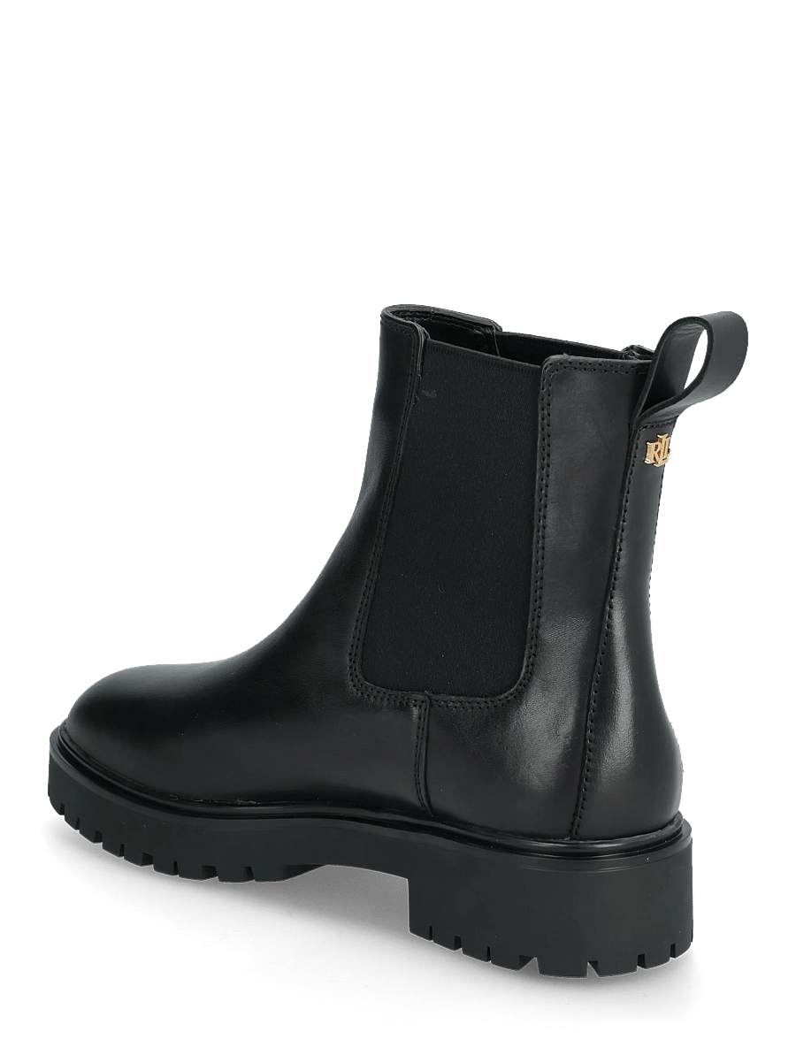 Lauren Ralph Lauren - Allyson Burnished Leather Bootie - chelsea boots - black - 2