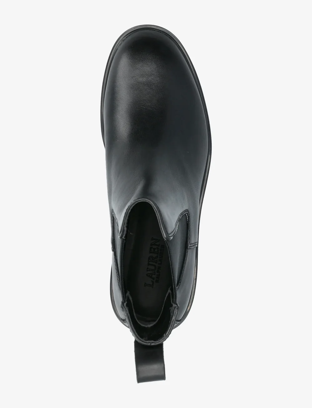 Lauren Ralph Lauren - Allyson Burnished Leather Bootie - støvler - black - 3