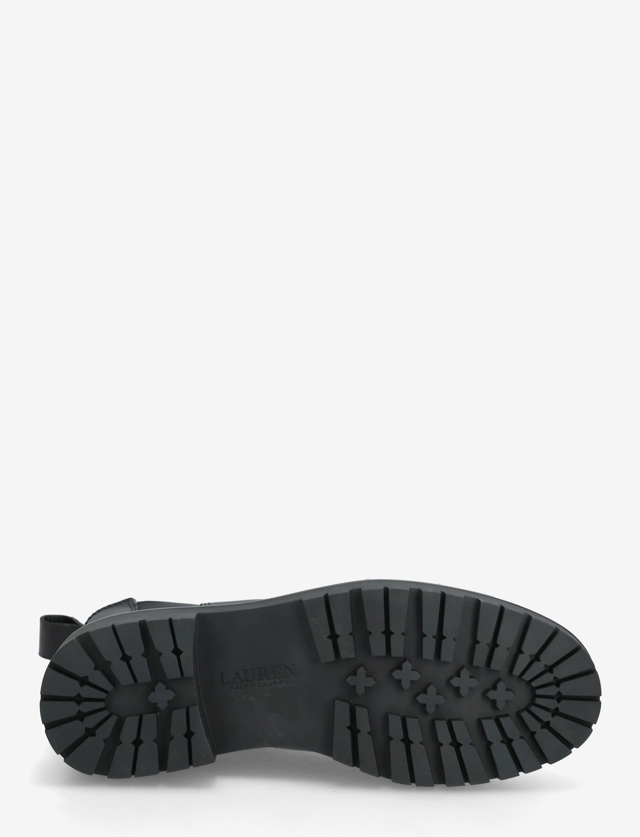 Lauren Ralph Lauren - Allyson Burnished Leather Bootie - støvler - black - 4