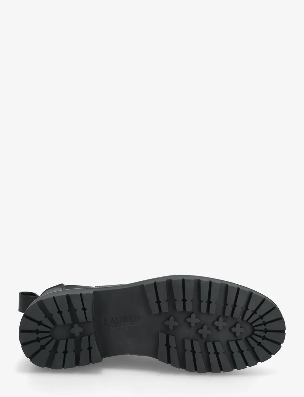 Lauren Ralph Lauren - Allyson Burnished Leather Bootie - støvler - black - 4