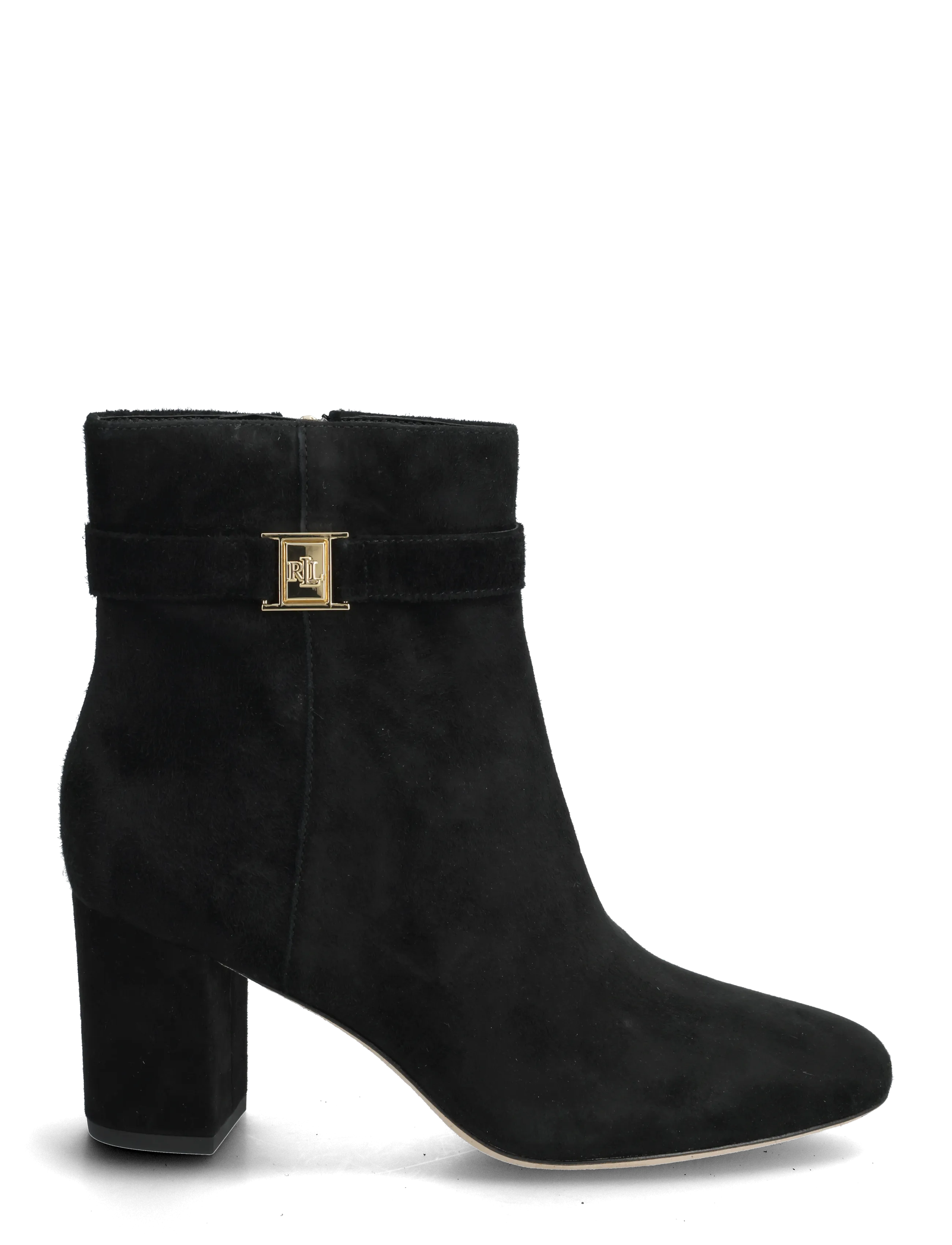 Lauren Ralph Lauren - Kellie Suede Bootie Heel - bottines à talons  - black - 1