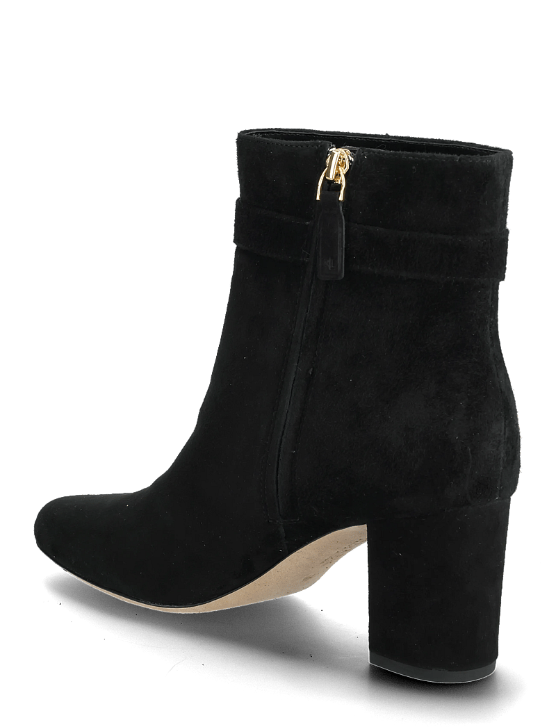 Lauren Ralph Lauren - Kellie Suede Bootie Heel - kontsaga poolsaapad - black - 2