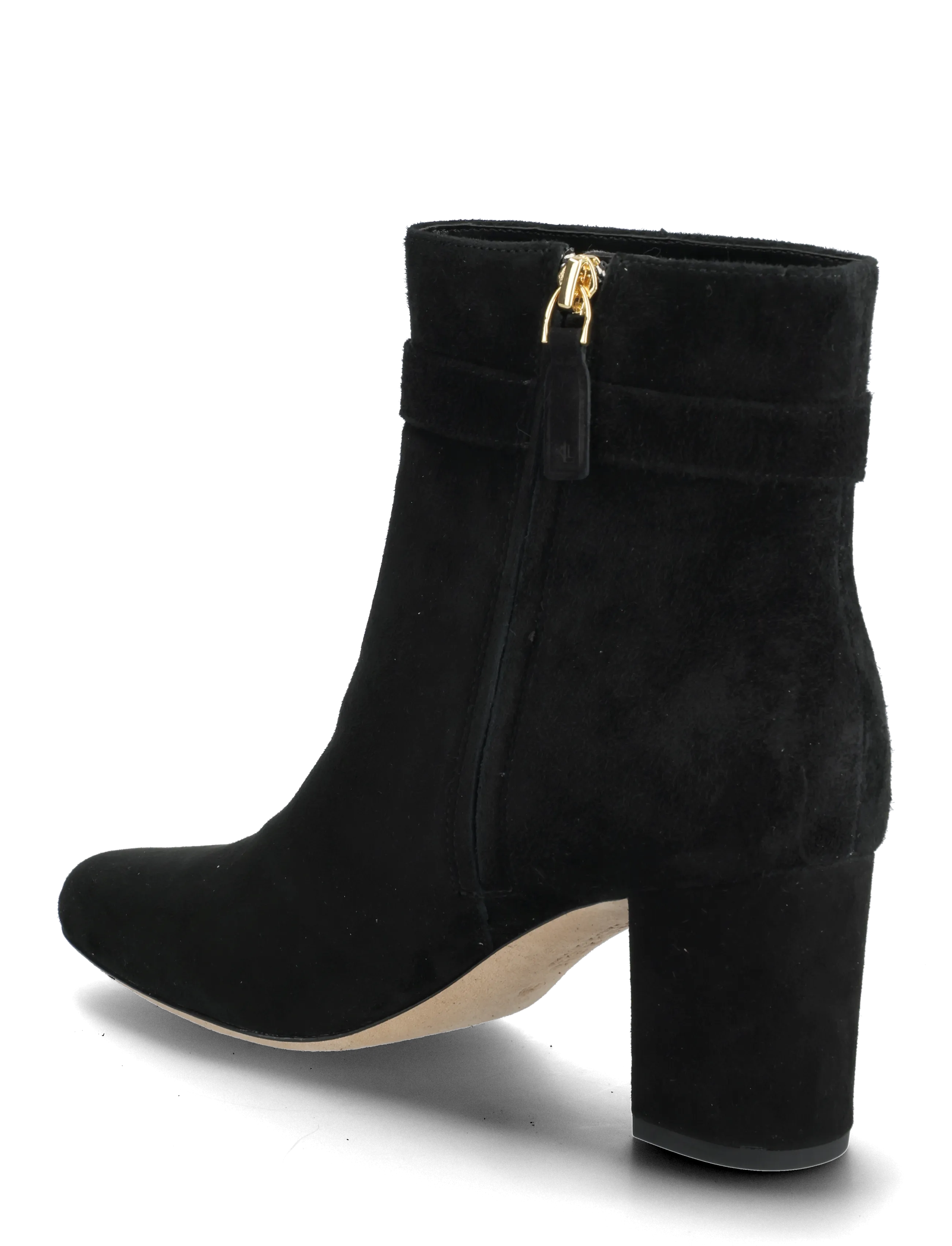 Lauren Ralph Lauren - Kellie Suede Bootie Heel - bottines à talons  - black - 2