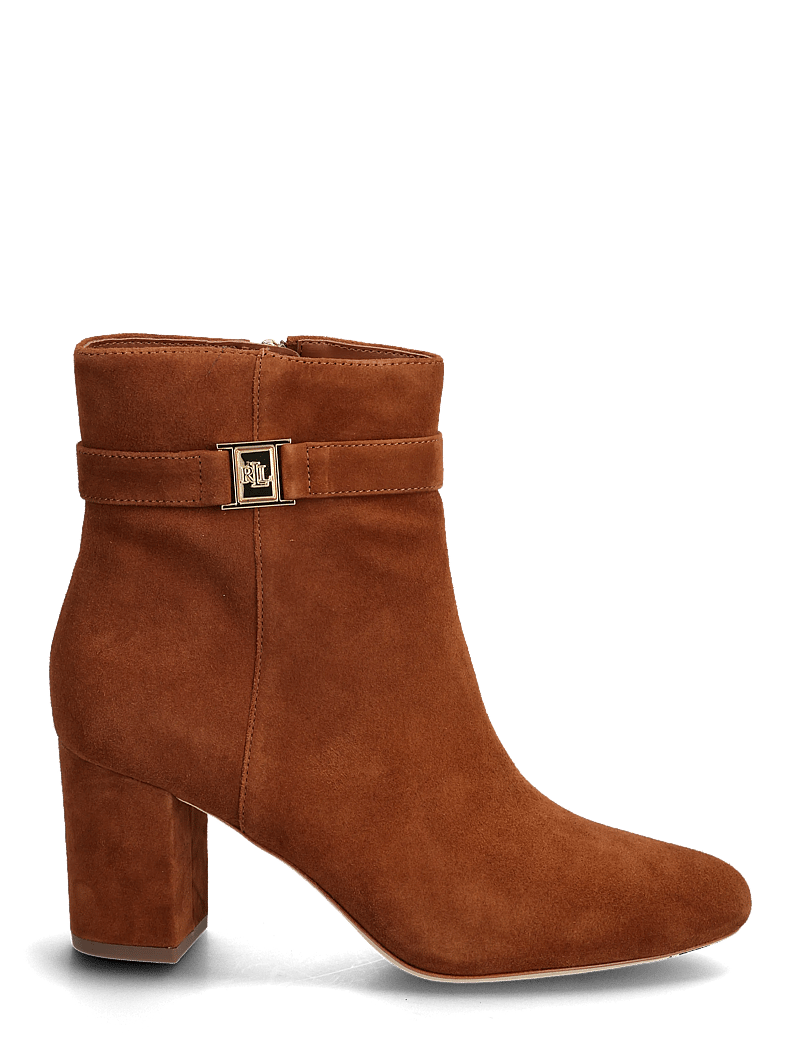Lauren Ralph Lauren - Kellie Suede Bootie Heel - stövletter - lauren tan - 1