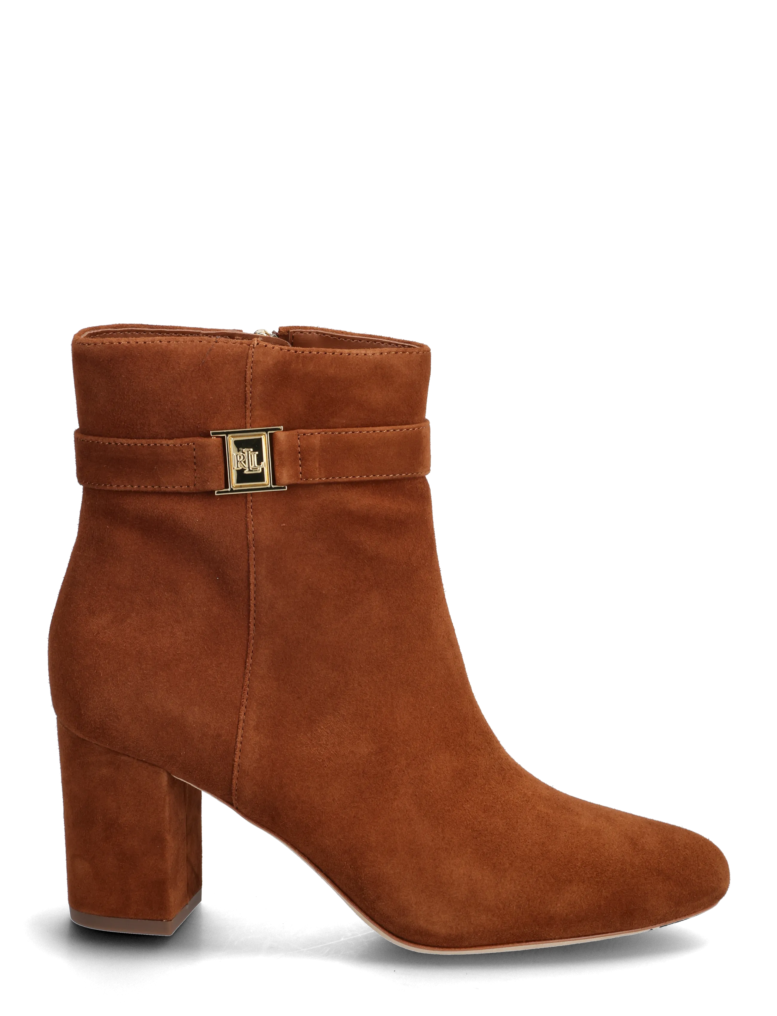 Lauren Ralph Lauren - Kellie Suede Bootie Heel - bottines à talons  - lauren tan - 1