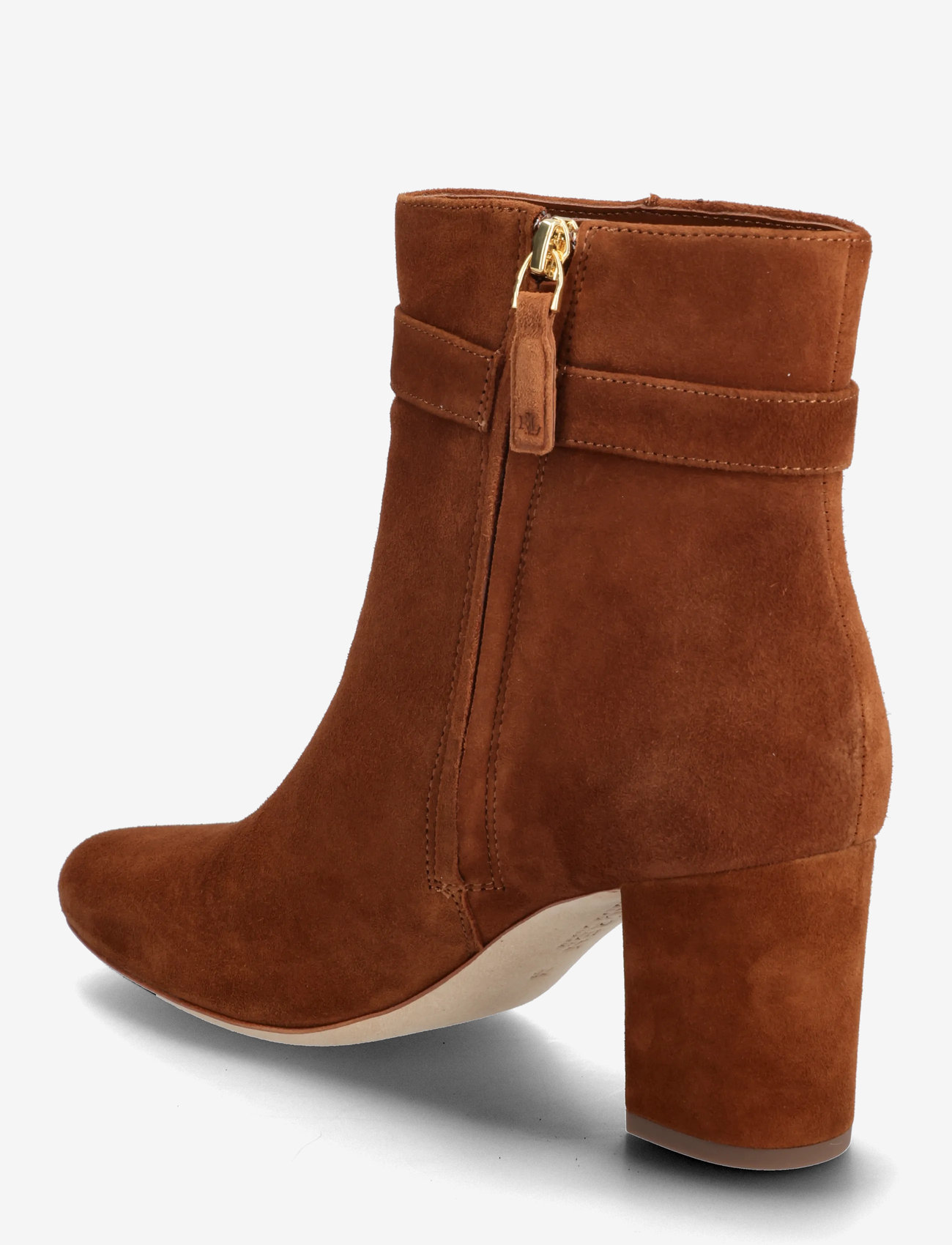 Lauren Ralph Lauren - Kellie Suede Bootie Heel - stövletter - lauren tan - 2