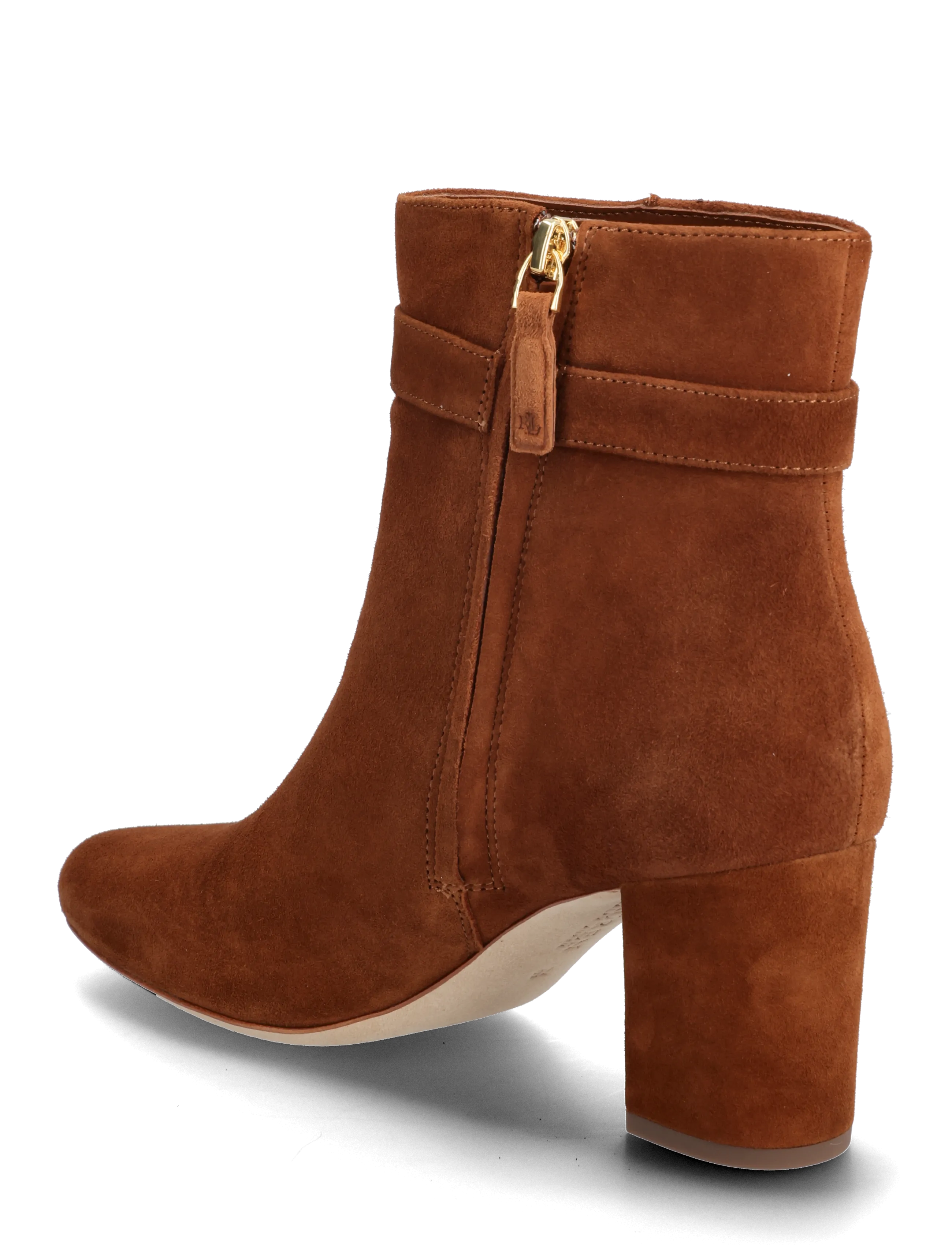 Lauren Ralph Lauren - Kellie Suede Bootie Heel - bottines à talons  - lauren tan - 2