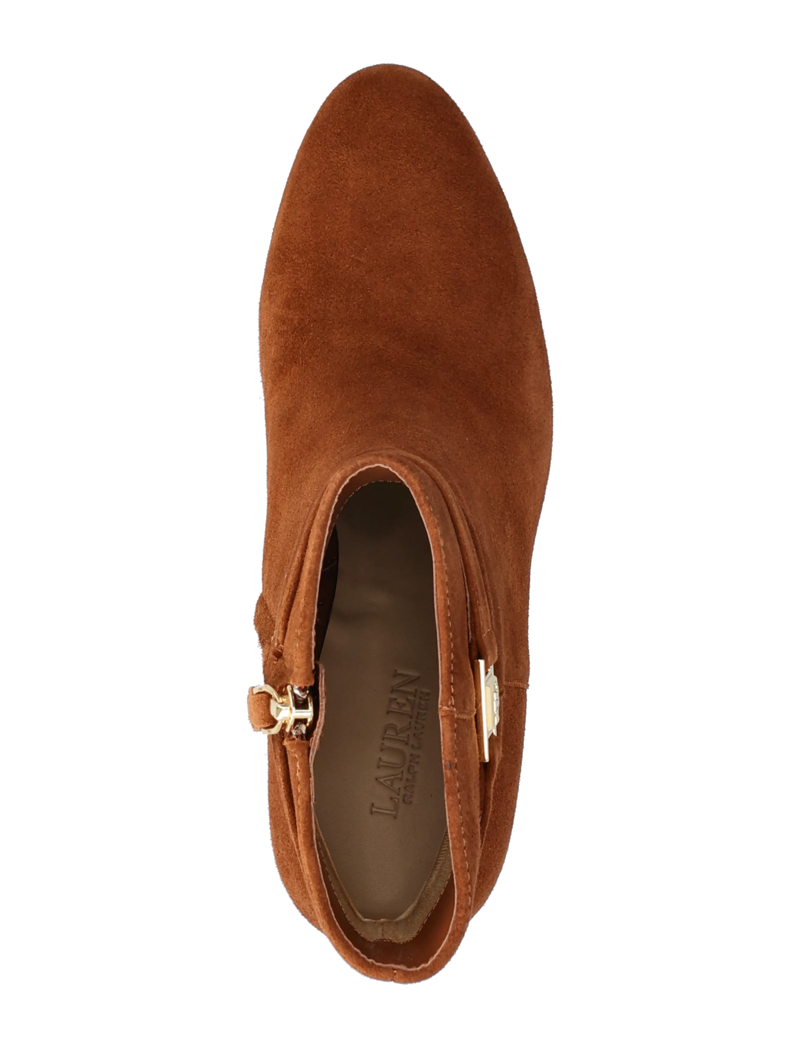 Lauren Ralph Lauren - Kellie Suede Bootie Heel - bottines à talons  - lauren tan - 3