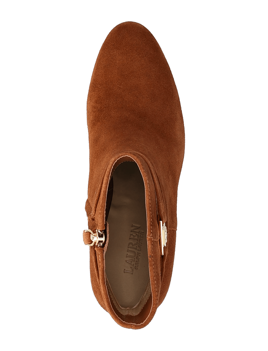 Lauren Ralph Lauren - Kellie Suede Bootie Heel - bottines à talons - lauren tan - 3