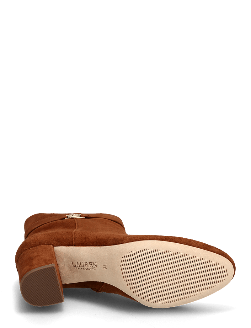 Lauren Ralph Lauren - Kellie Suede Bootie Heel - stövletter - lauren tan - 4