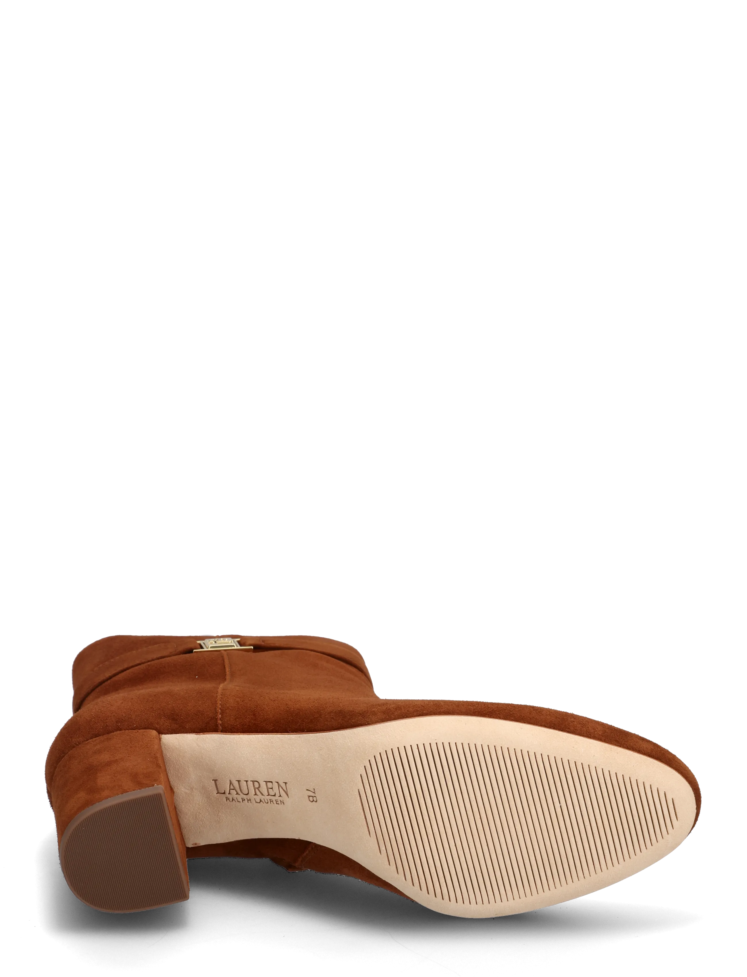 Lauren Ralph Lauren - Kellie Suede Bootie Heel - bottines à talons  - lauren tan - 4