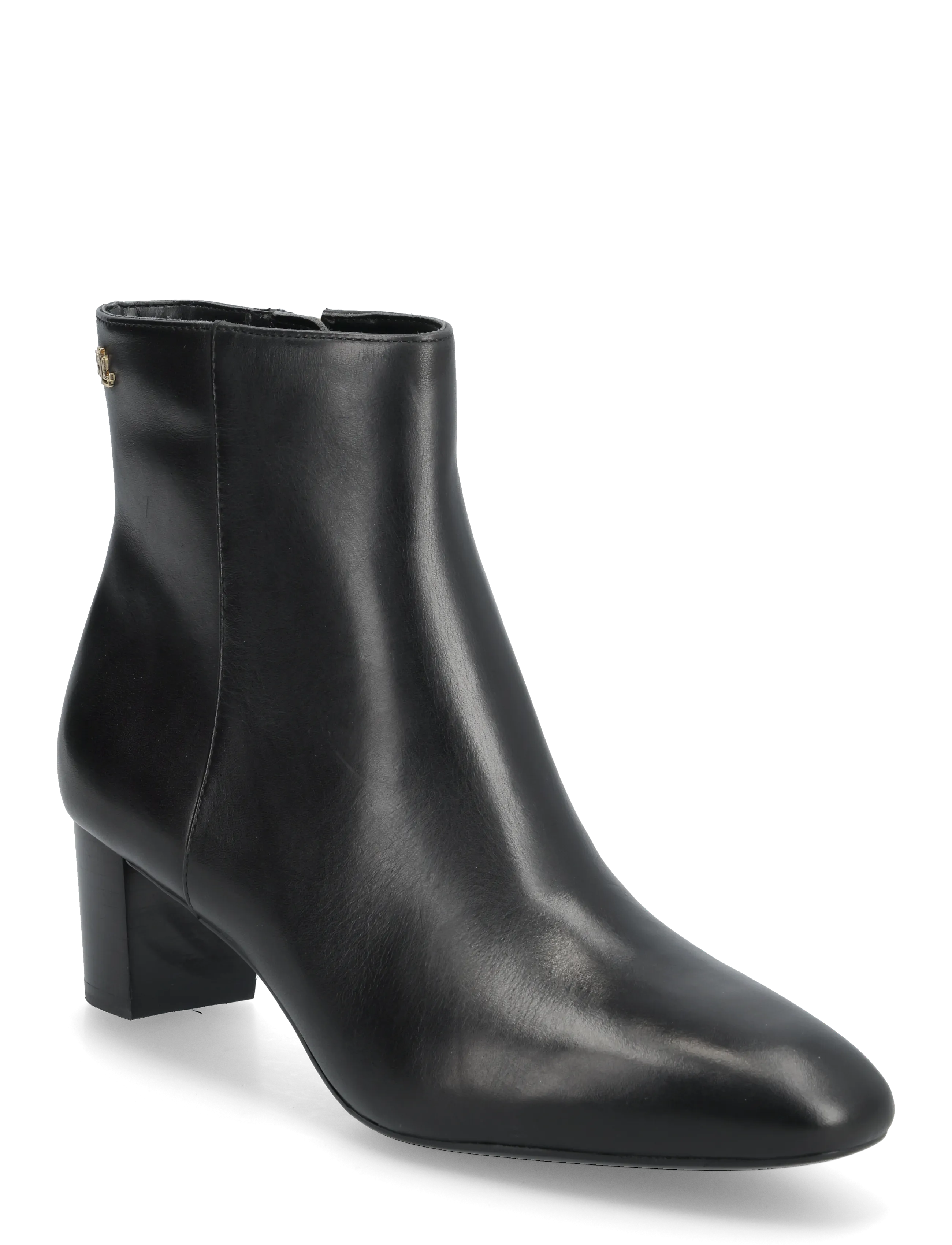 Lauren Ralph Lauren - Demi Burnished Leather Bootie - black - 0